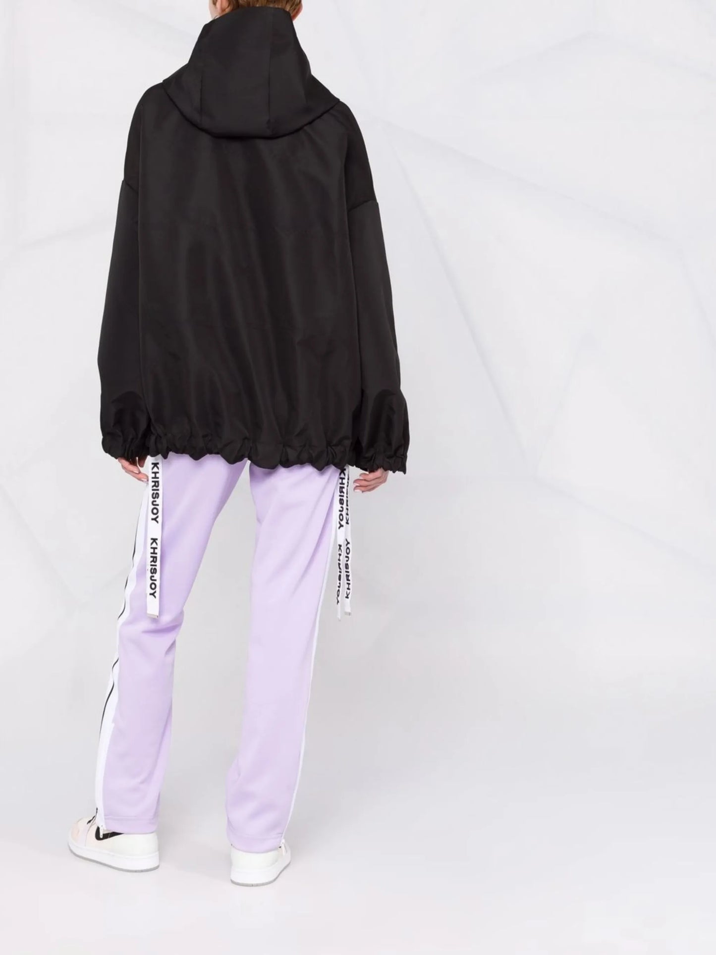 logo-strap windbreaker