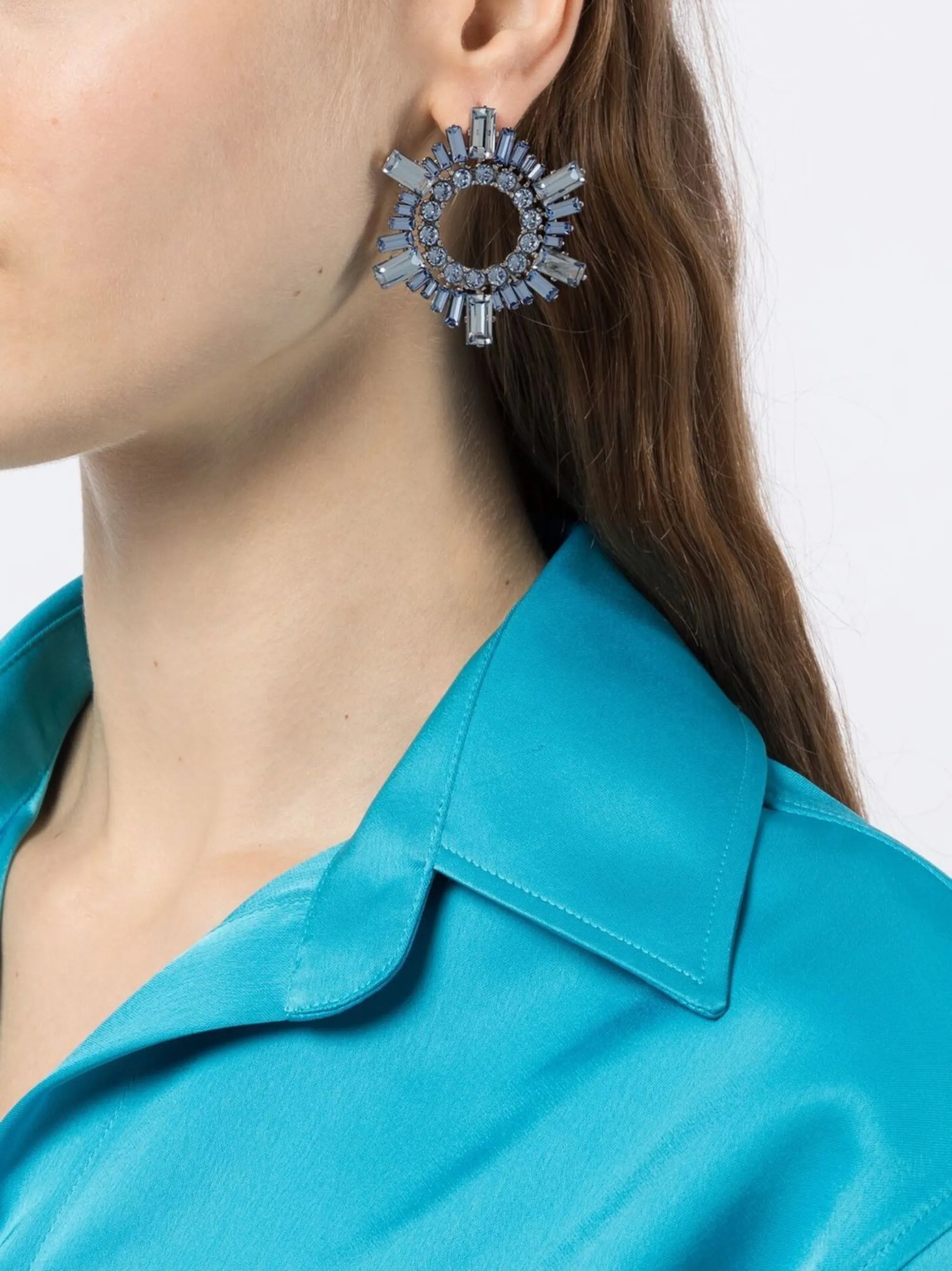 mini Begum crystal-embellished earrings