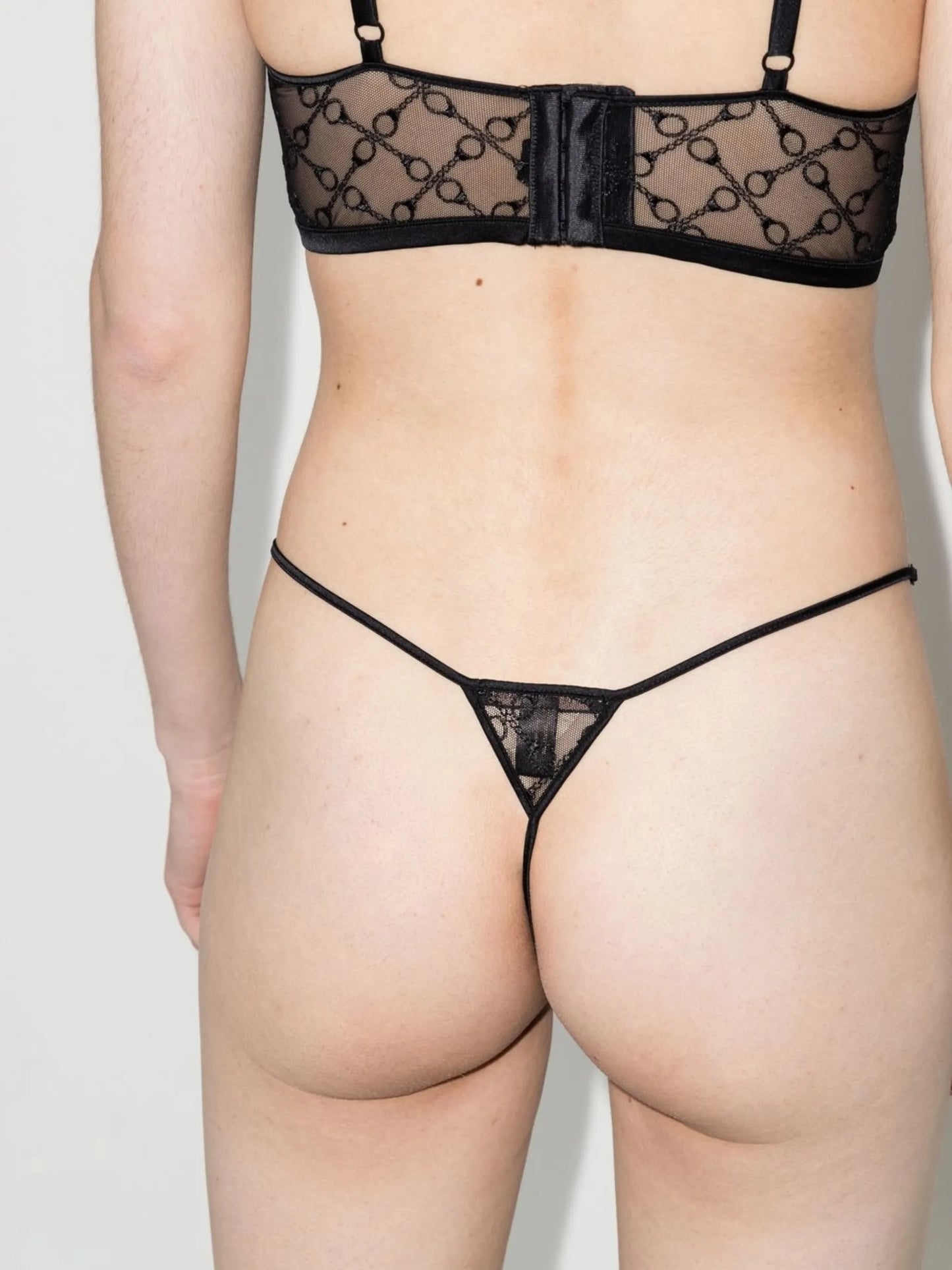 Handcuff lace G-string