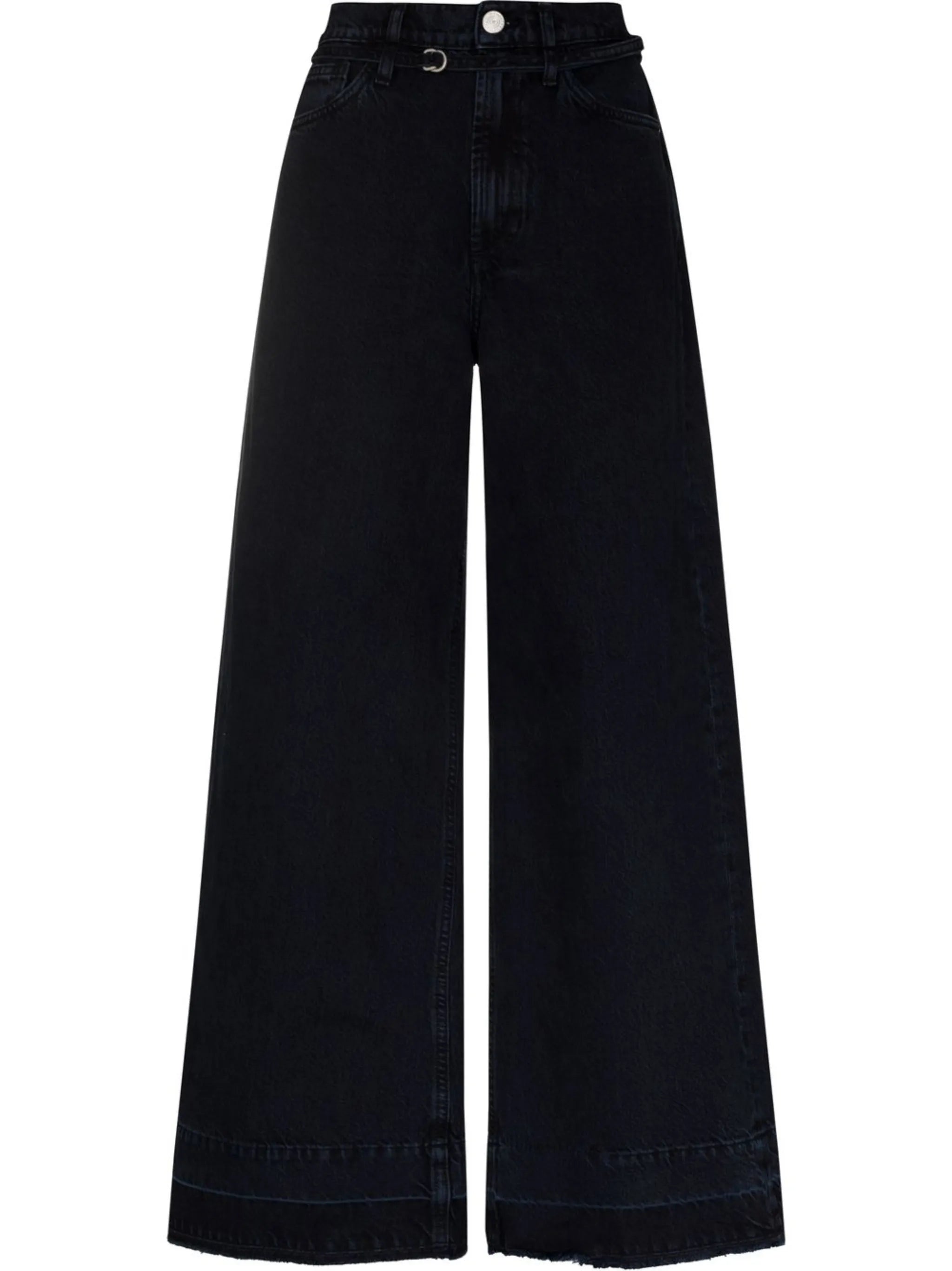 Baggy high-waisted jeans