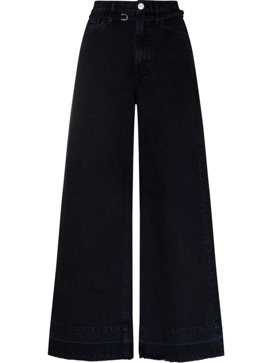 Baggy high-waisted jeans