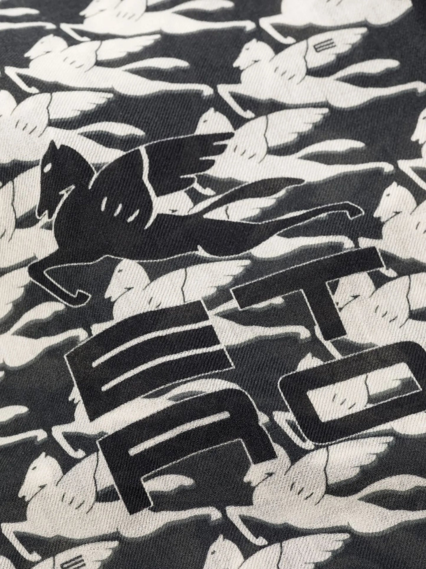 Pegasus-print cashmere scarf