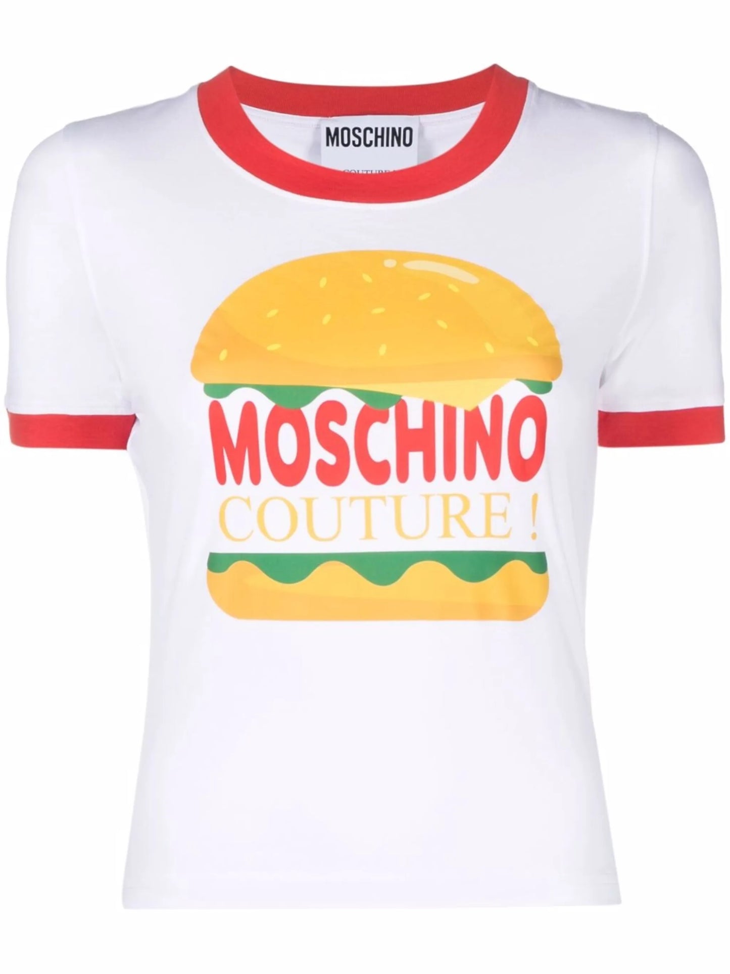 burger-print T-shirt