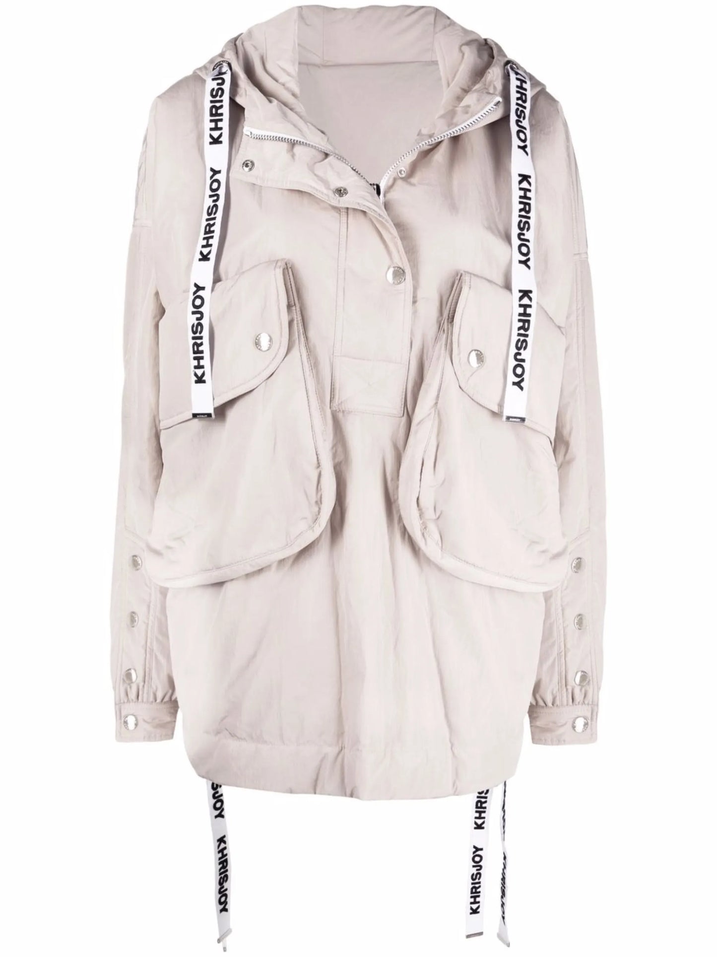 logo-trim padded jacket