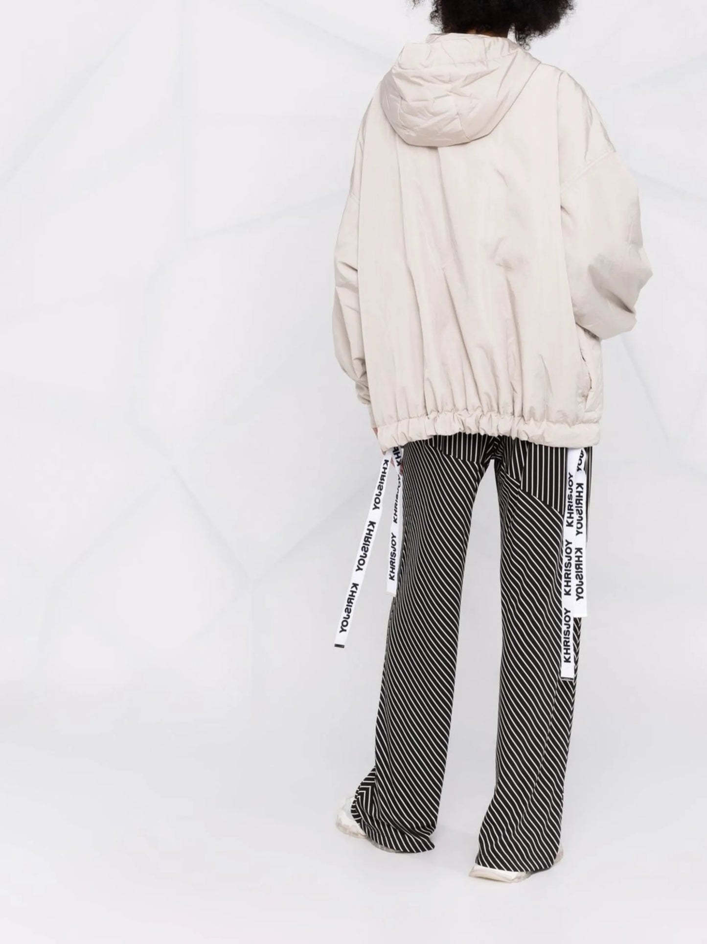 logo-trim padded jacket
