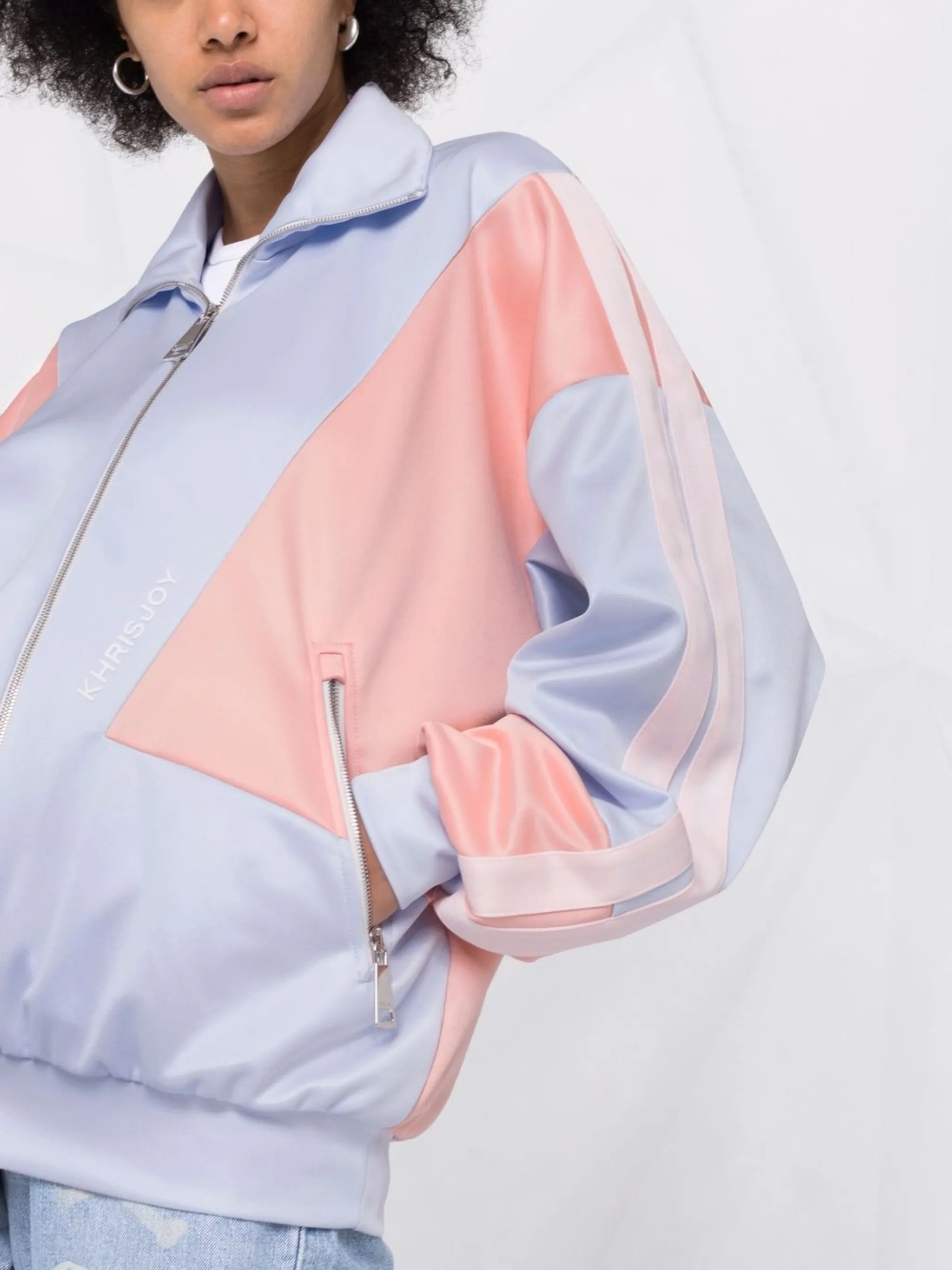 colour-block track jacket
