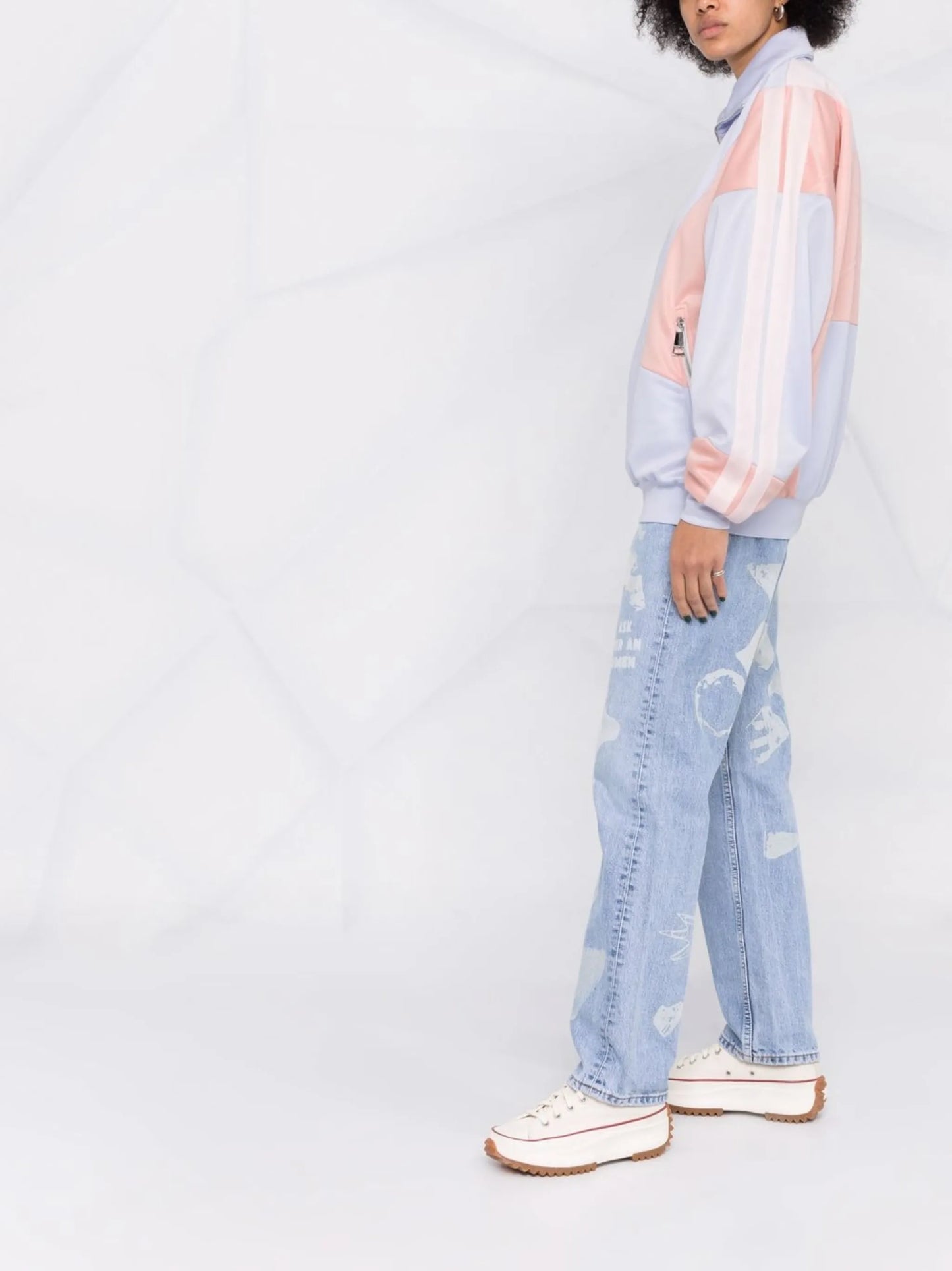 colour-block track jacket