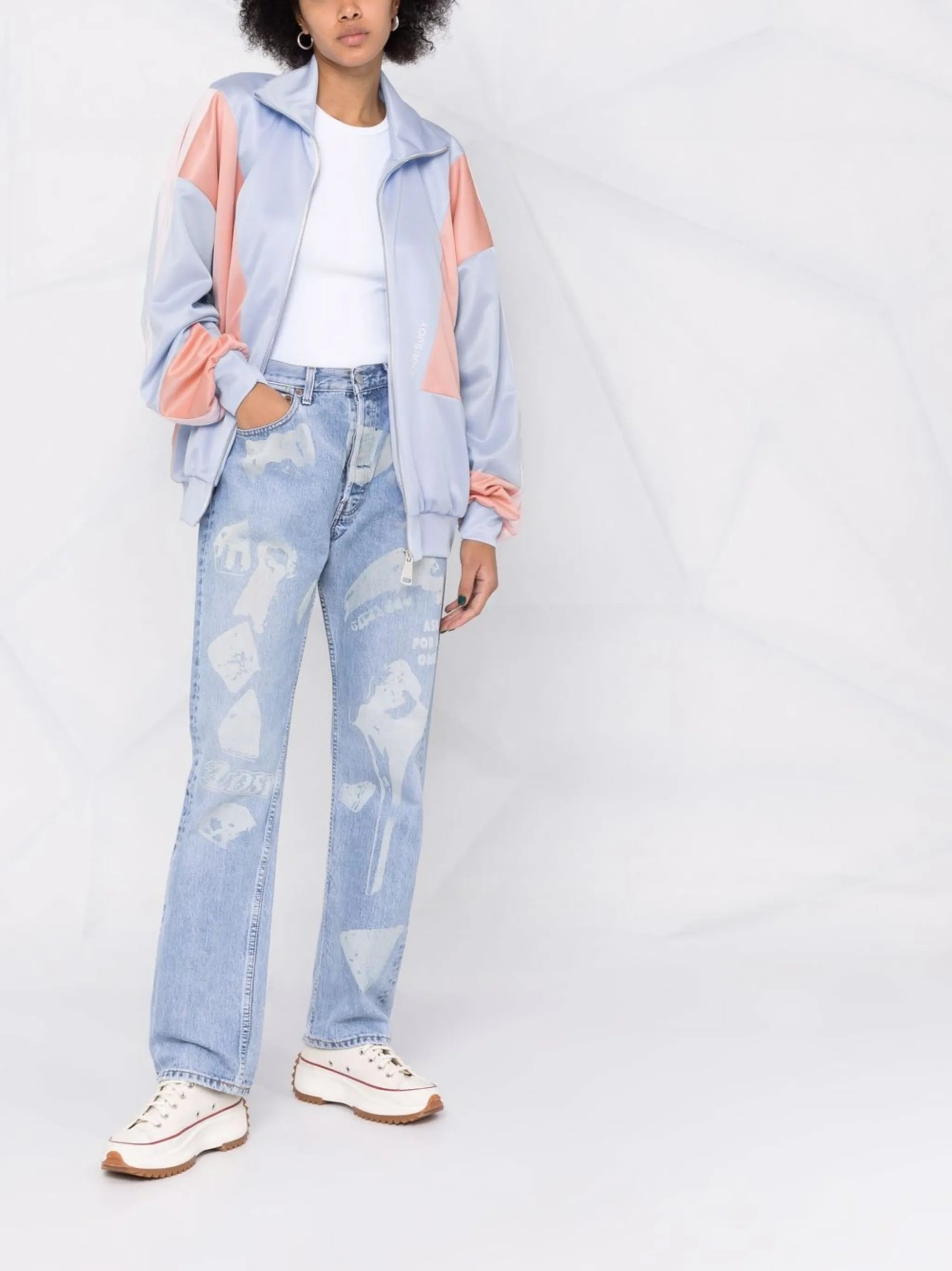 colour-block track jacket