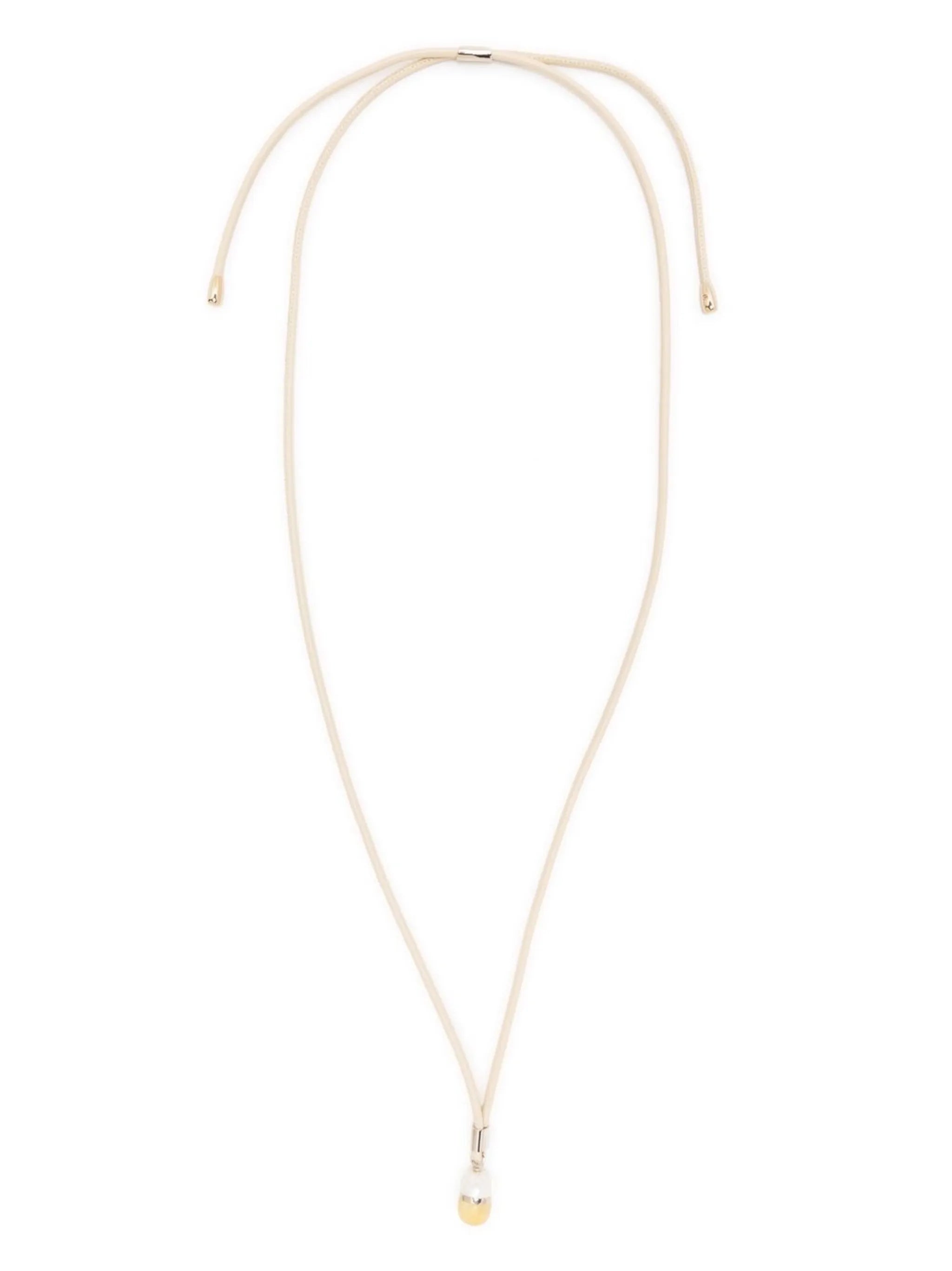 Darcey leather-strap pendant necklace