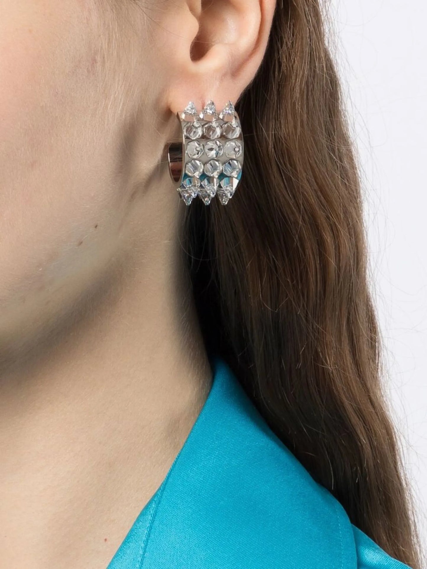 small Karma Spike hoop earrings