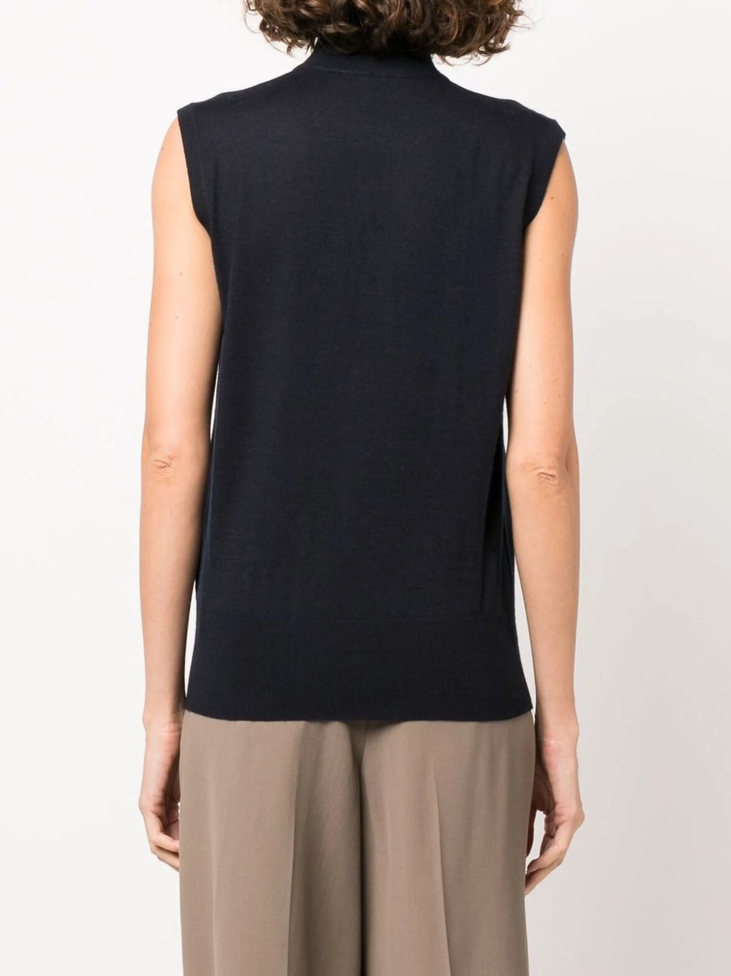 sleeveless cashmere jumper