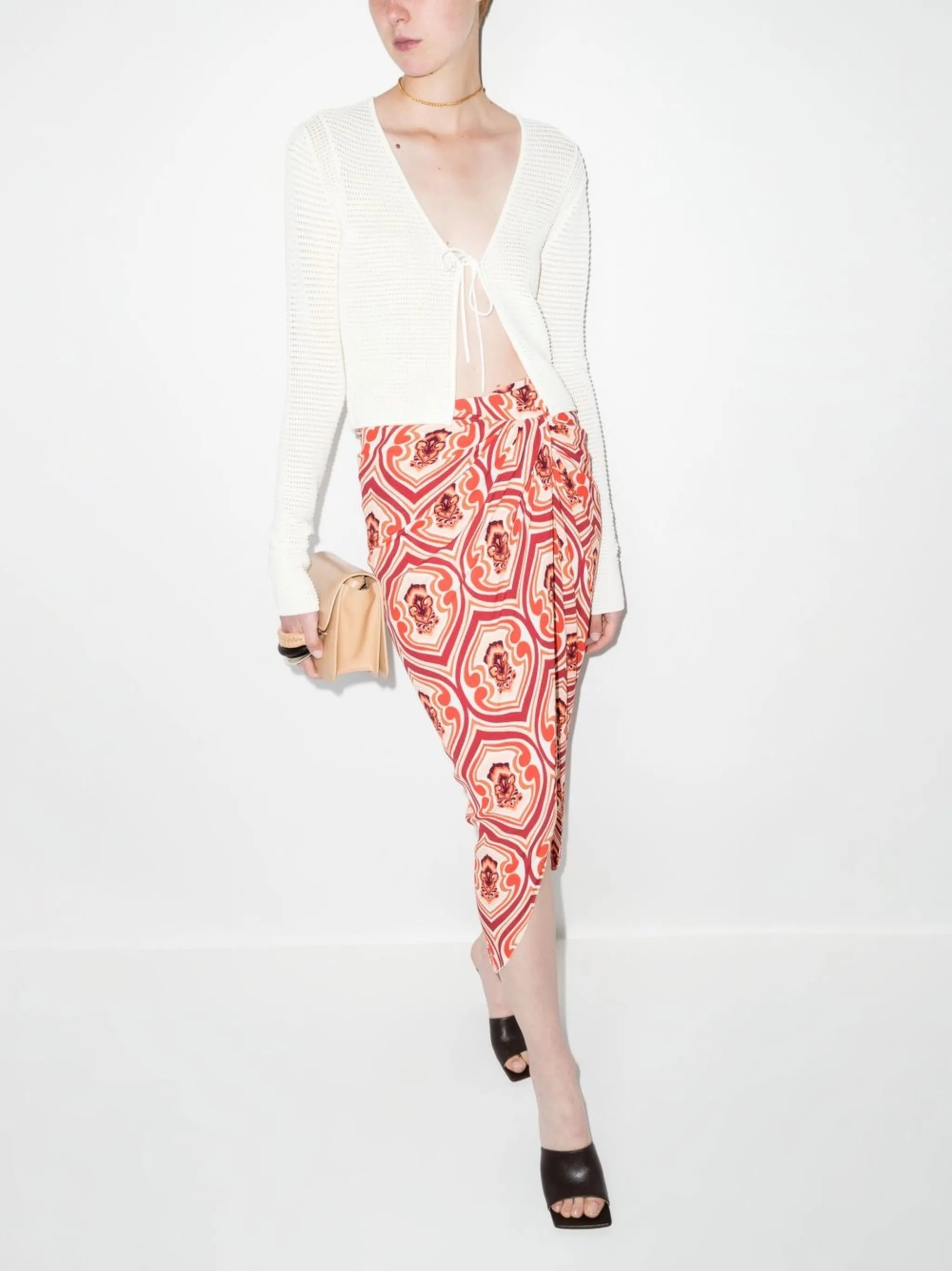 Ryn crochet tie-fastening cardigan