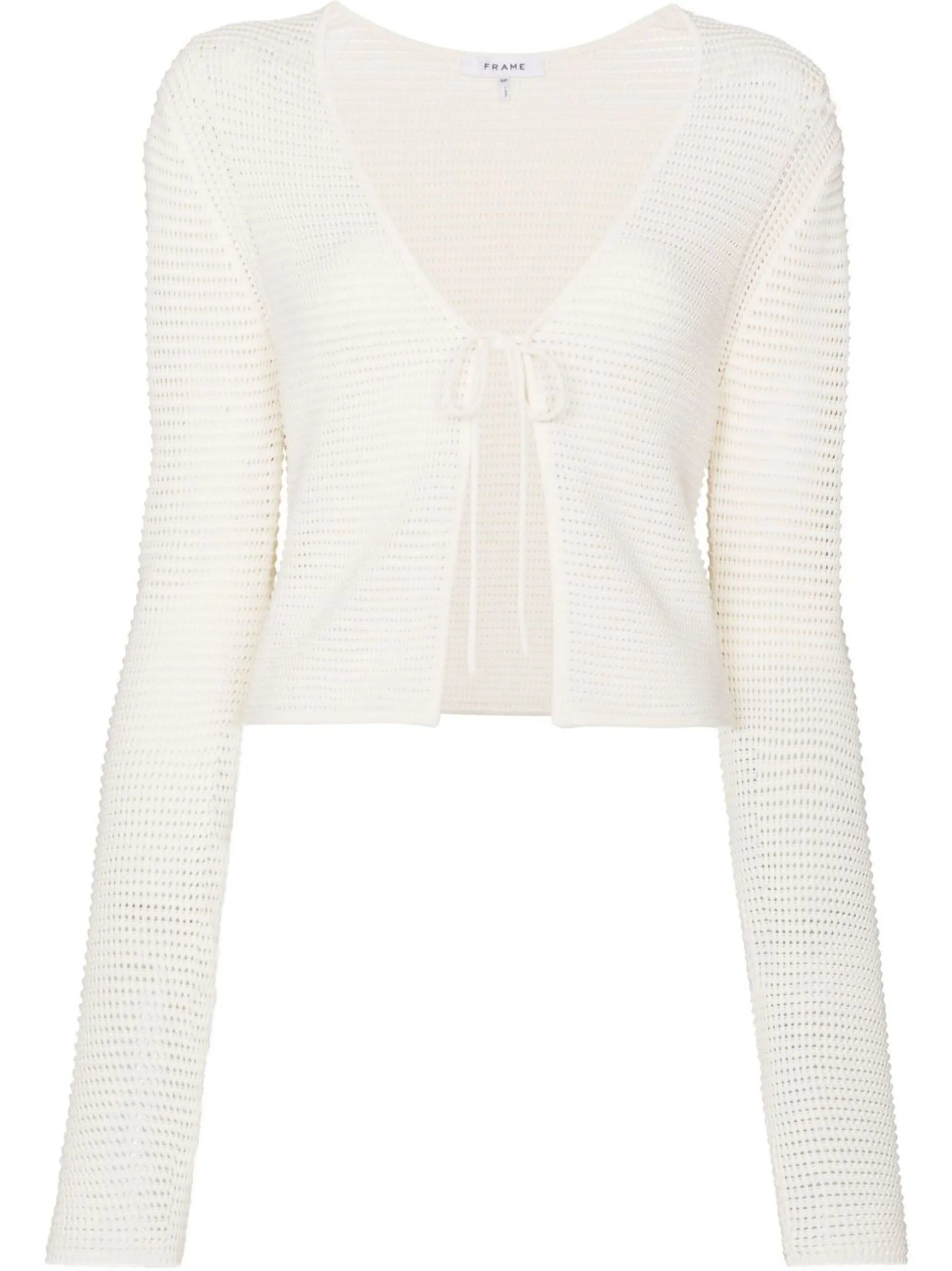 Ryn crochet tie-fastening cardigan