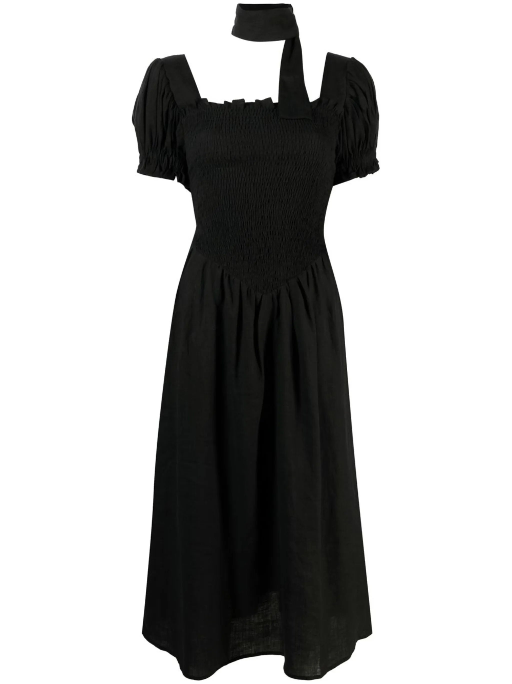 Belle linen midi dress