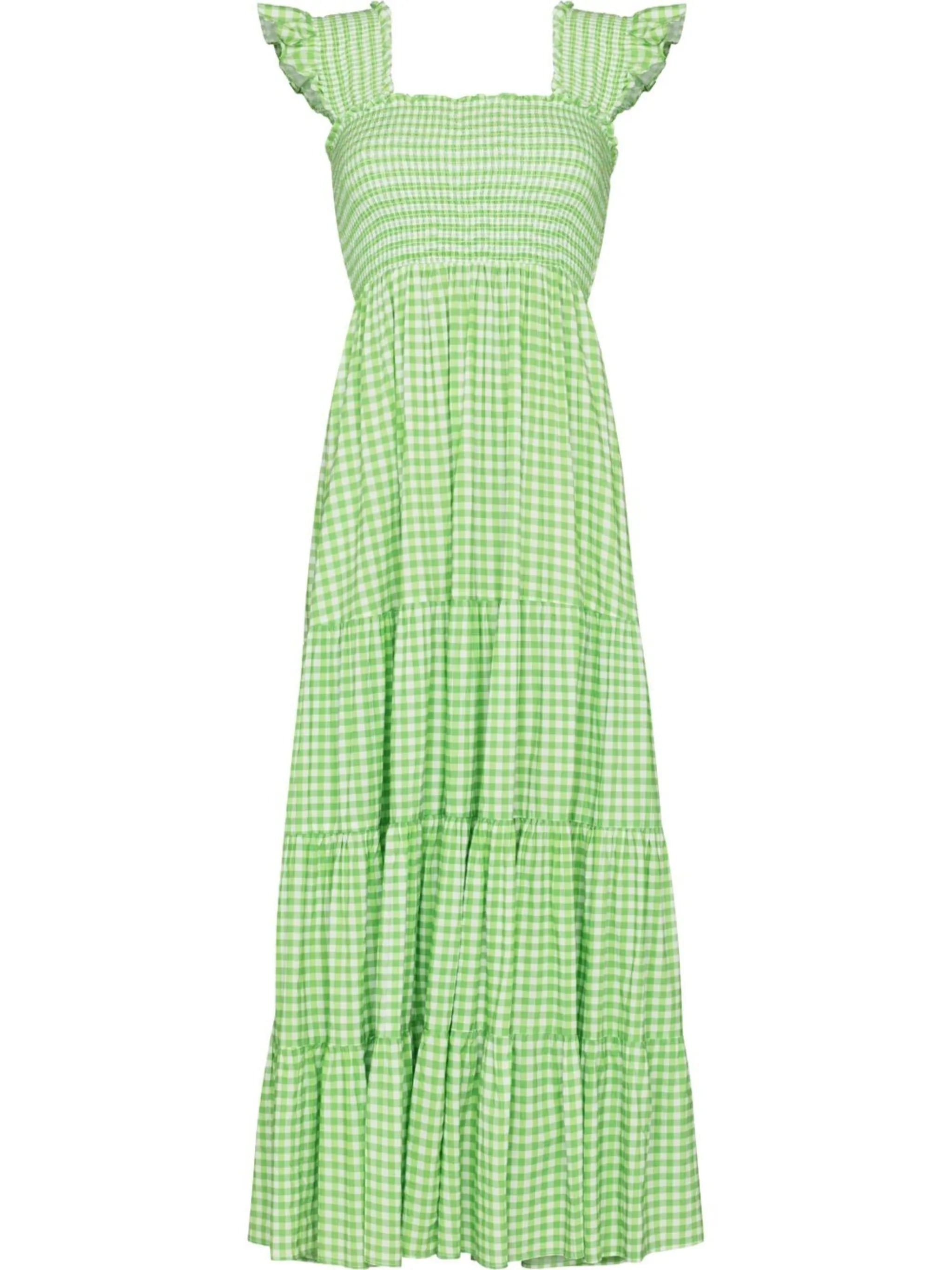 gingham check-print dress