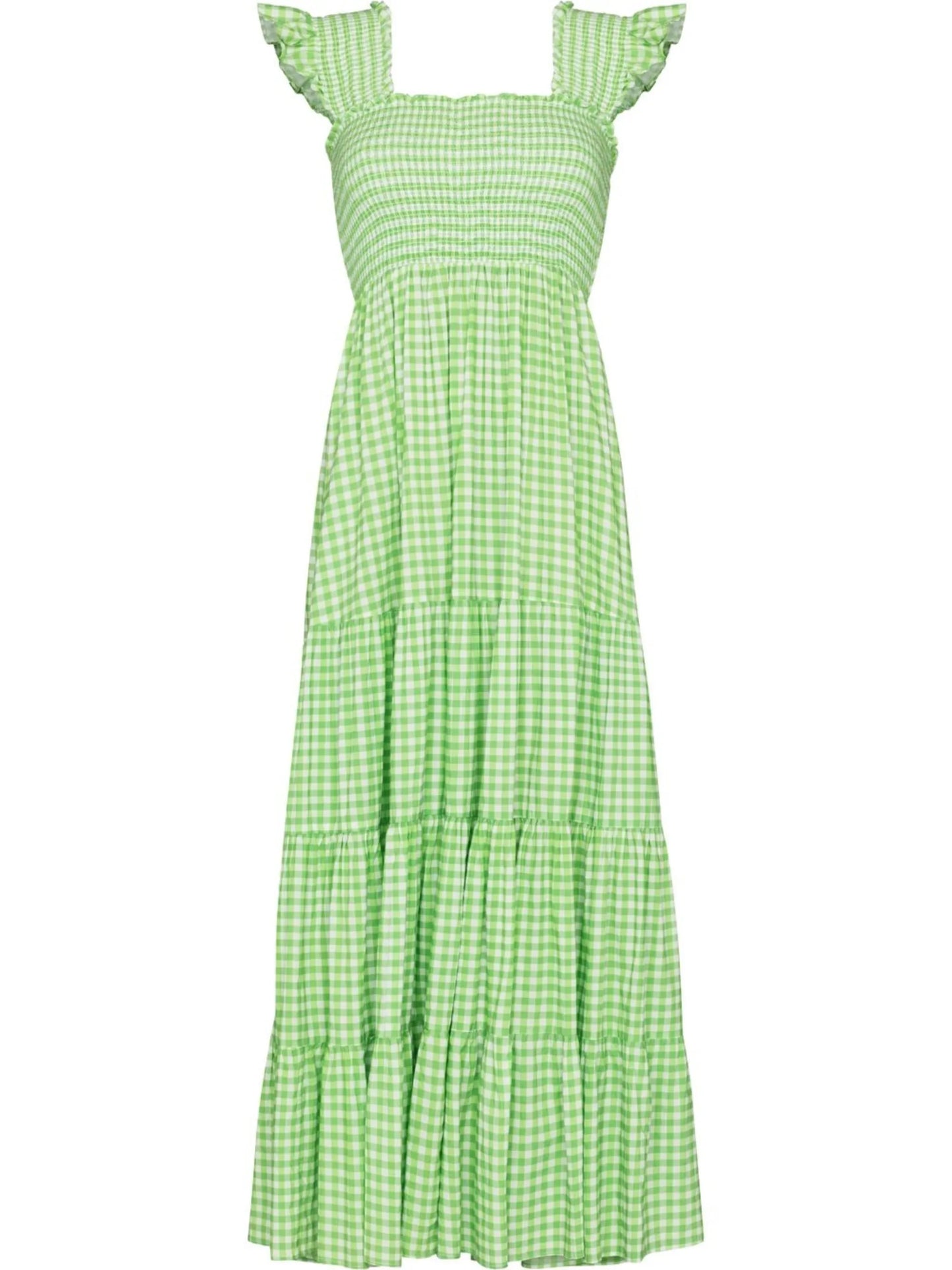 gingham check-print dress