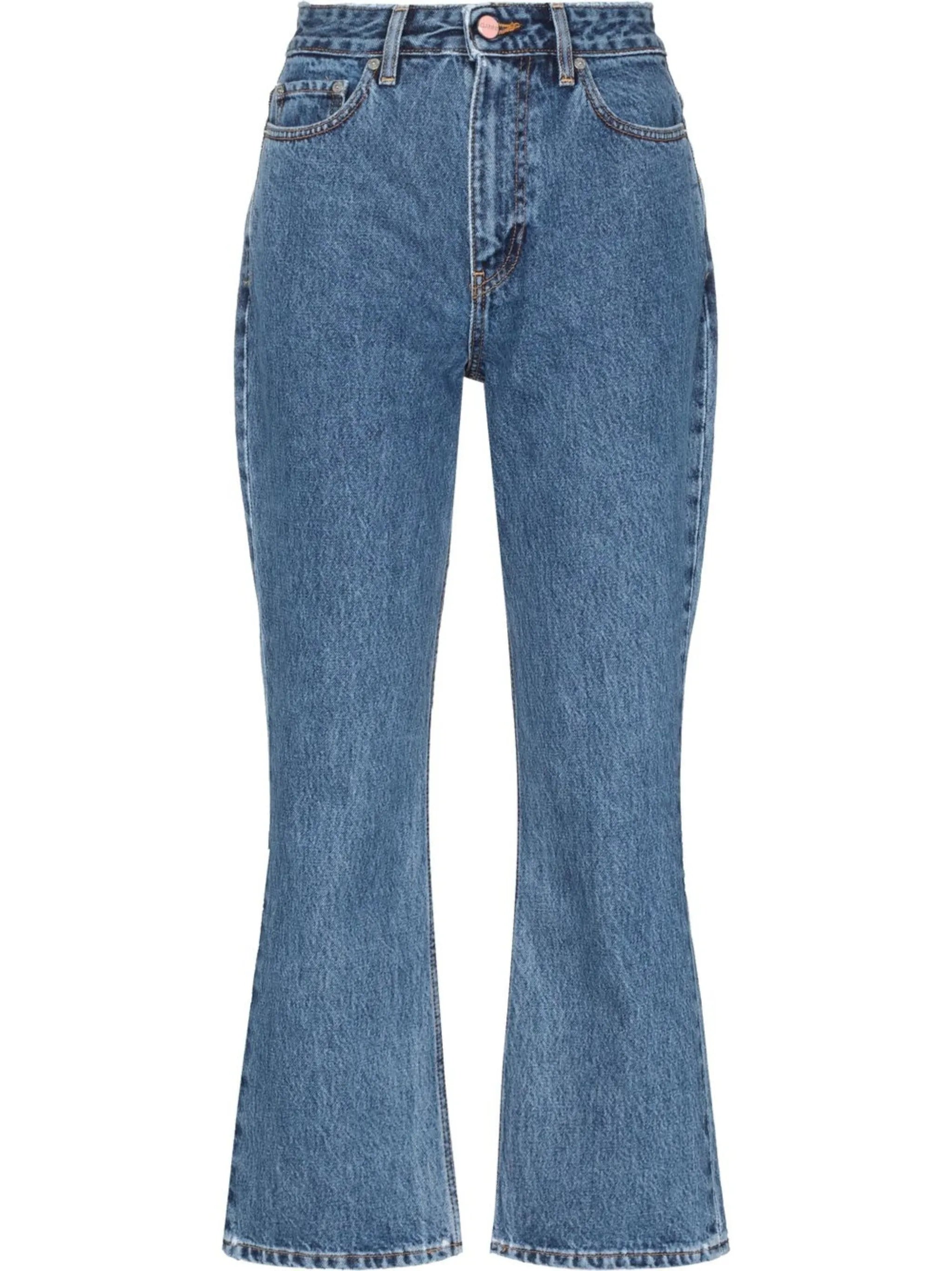 Betzy organic cotton flared cropped jeans