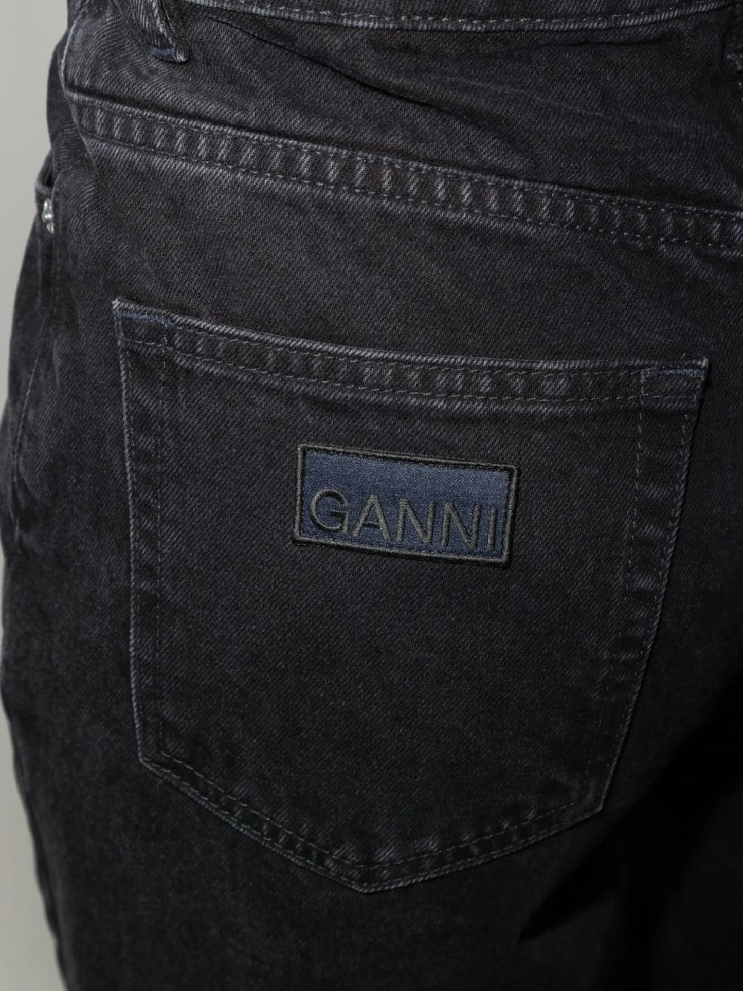 wide-leg organic-cotton jeans