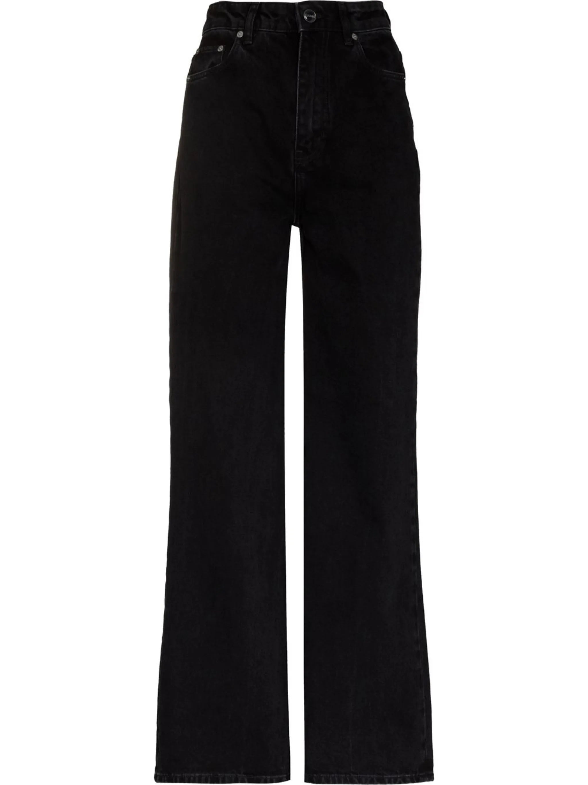 wide-leg organic-cotton jeans