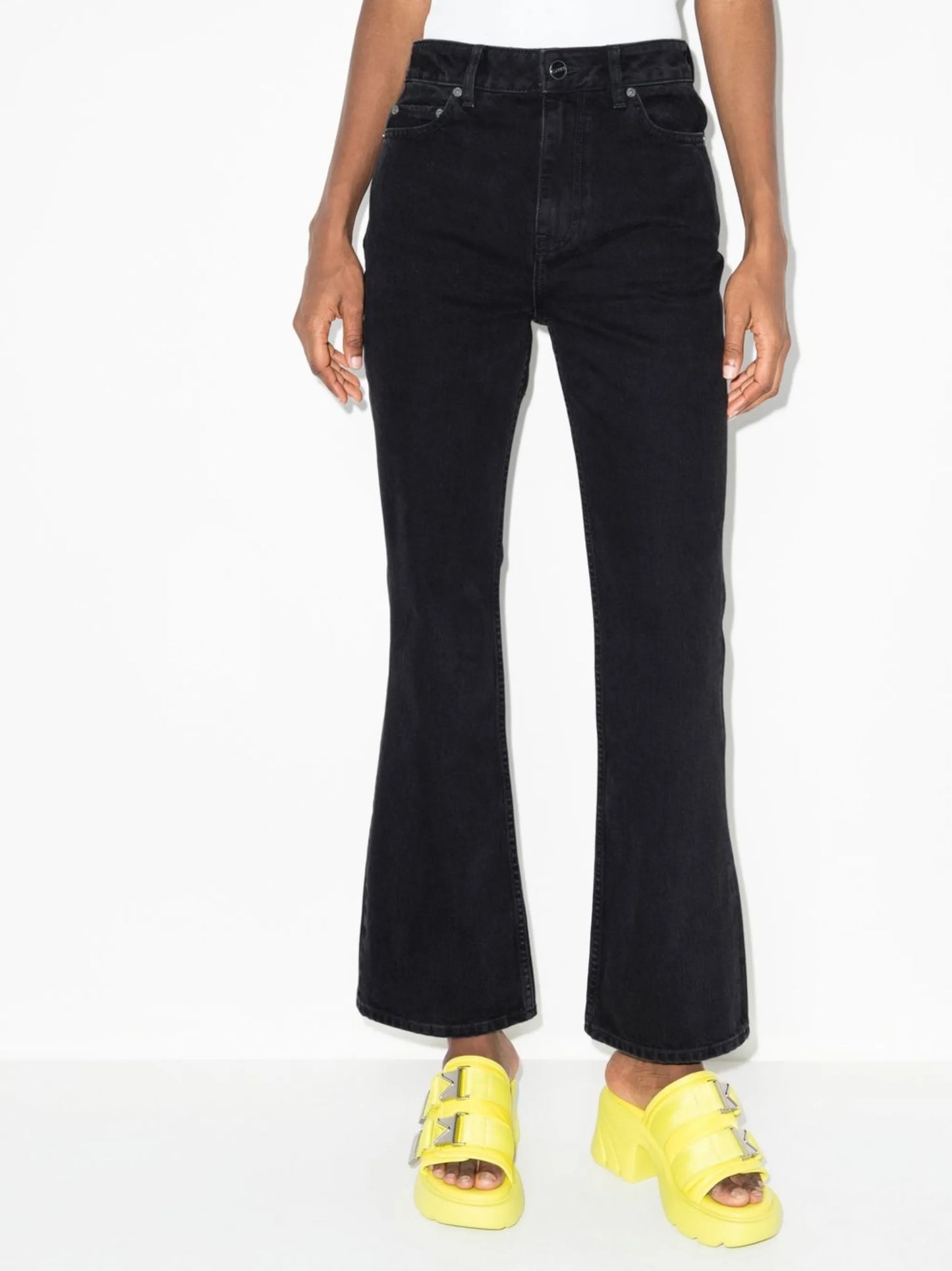 flared denim jeans