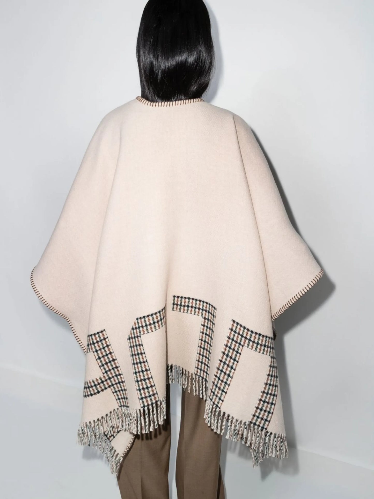 reversible open-front poncho