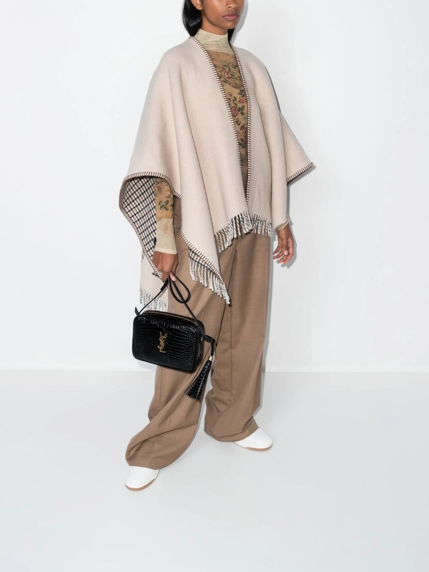 reversible open-front poncho