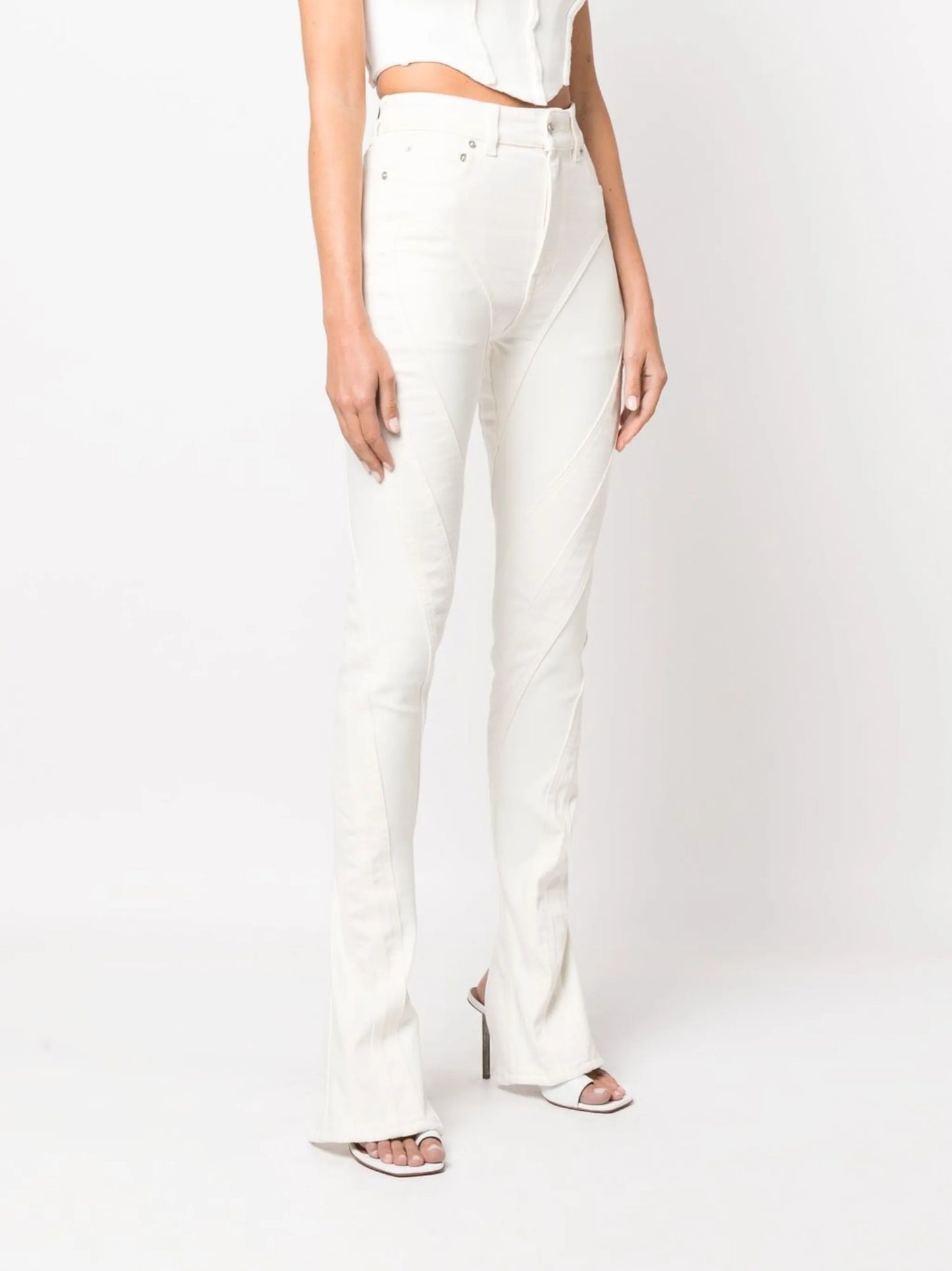 panelled skinny jeans