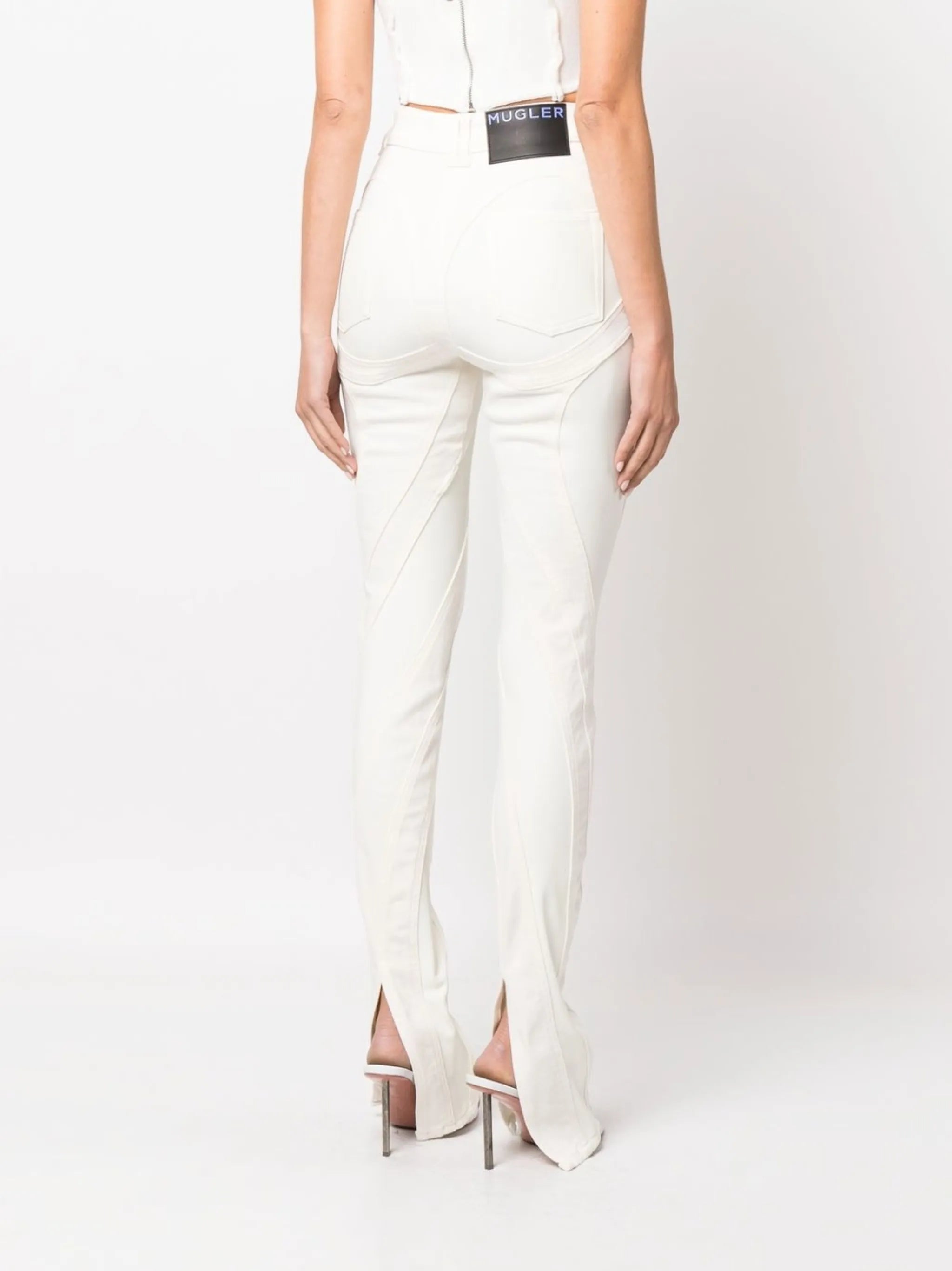 panelled skinny jeans
