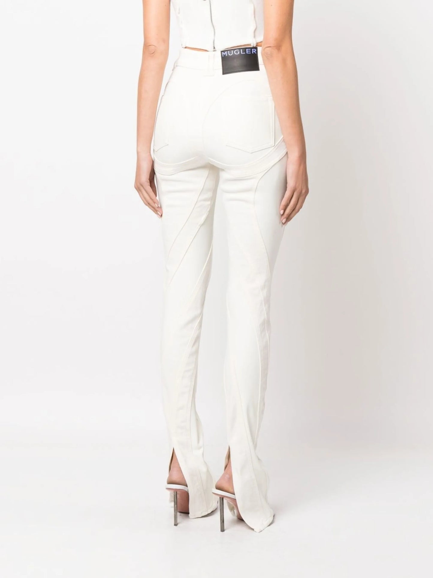 panelled skinny jeans