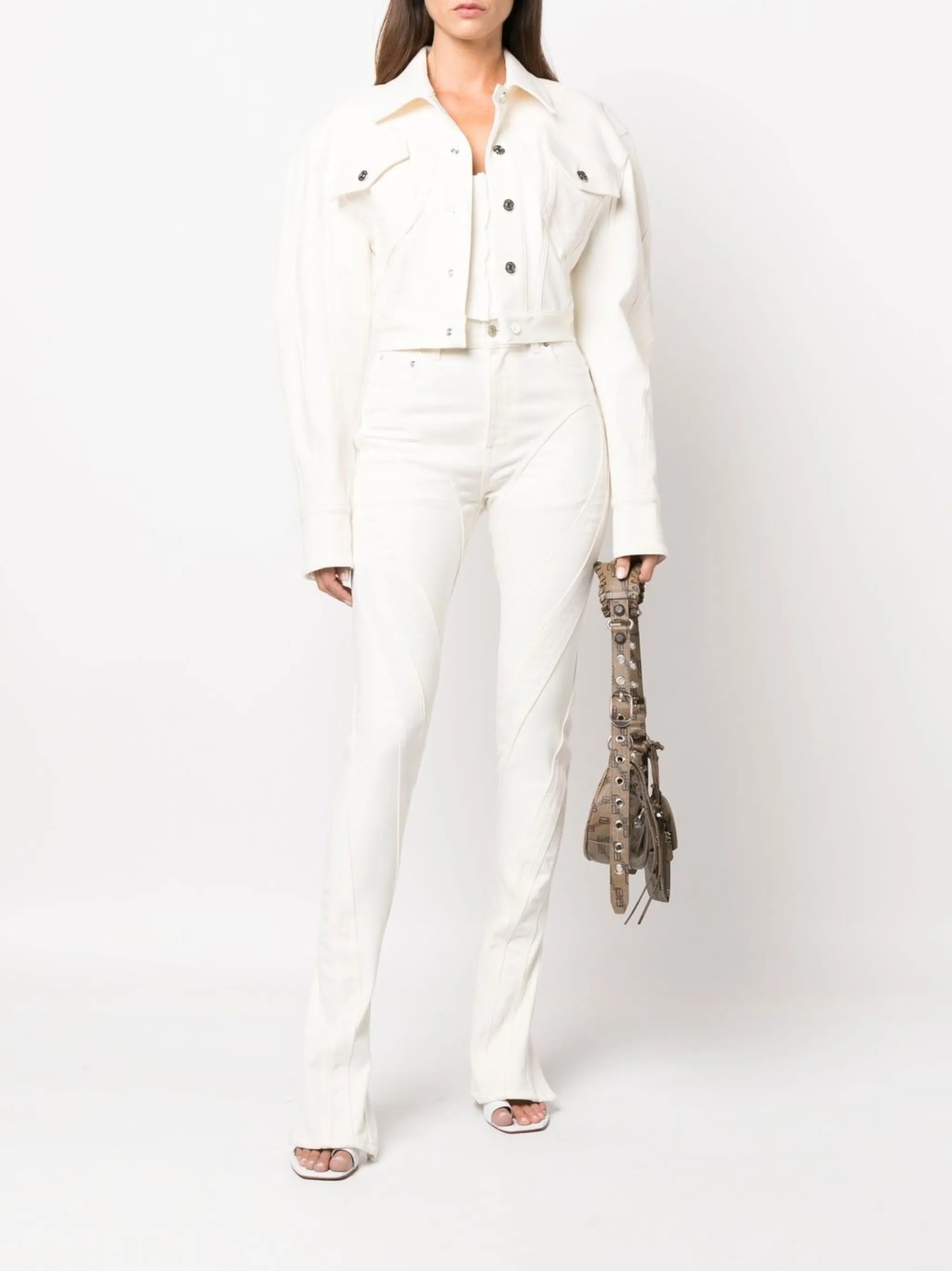 panelled skinny jeans