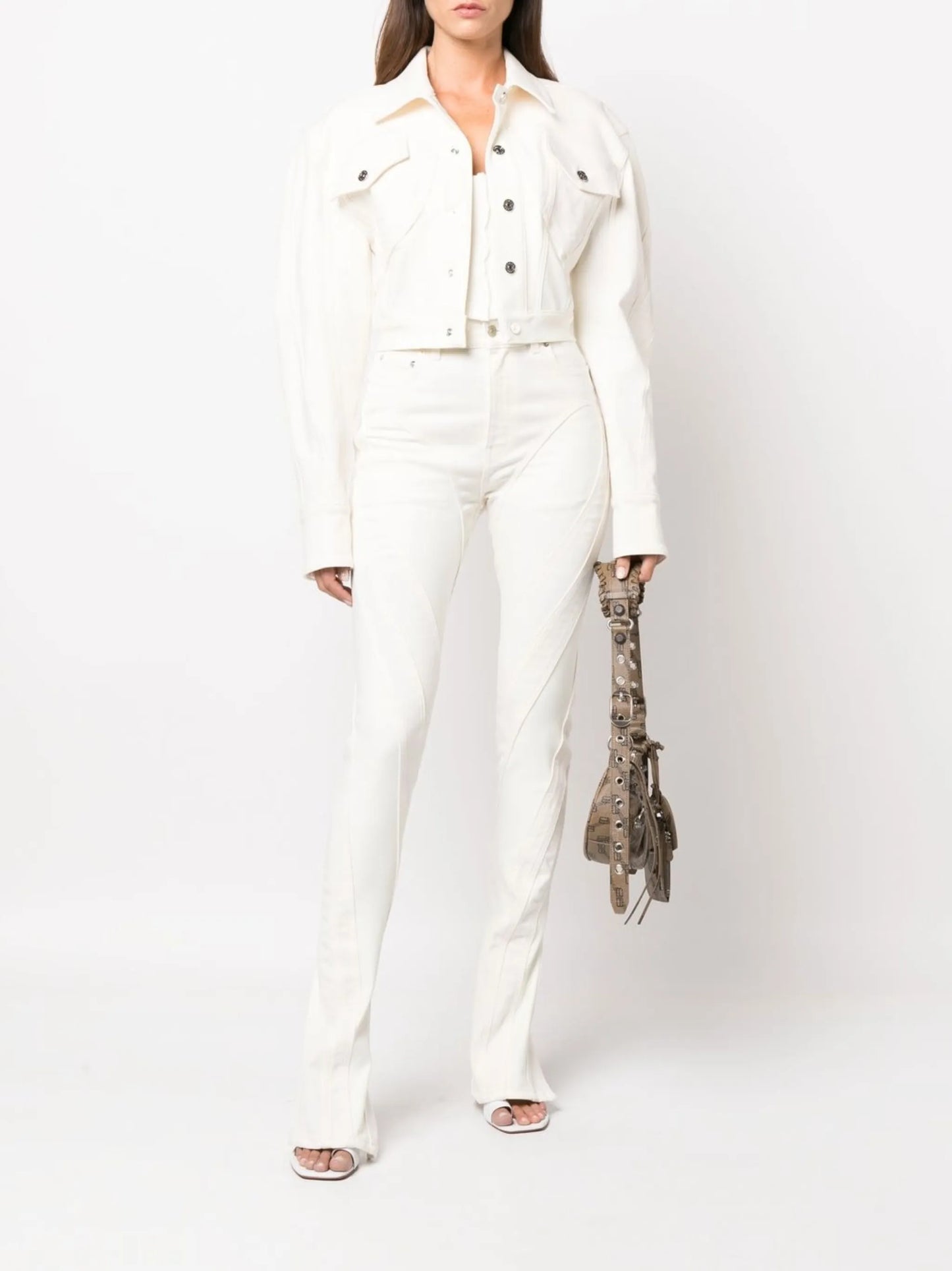 panelled skinny jeans