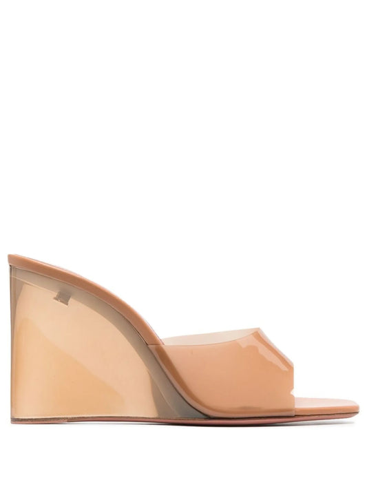 Lupita Glass 95mm wedge sandals