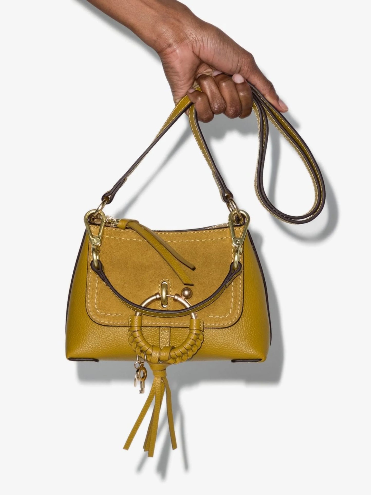 Joan suede leather crossbody bag