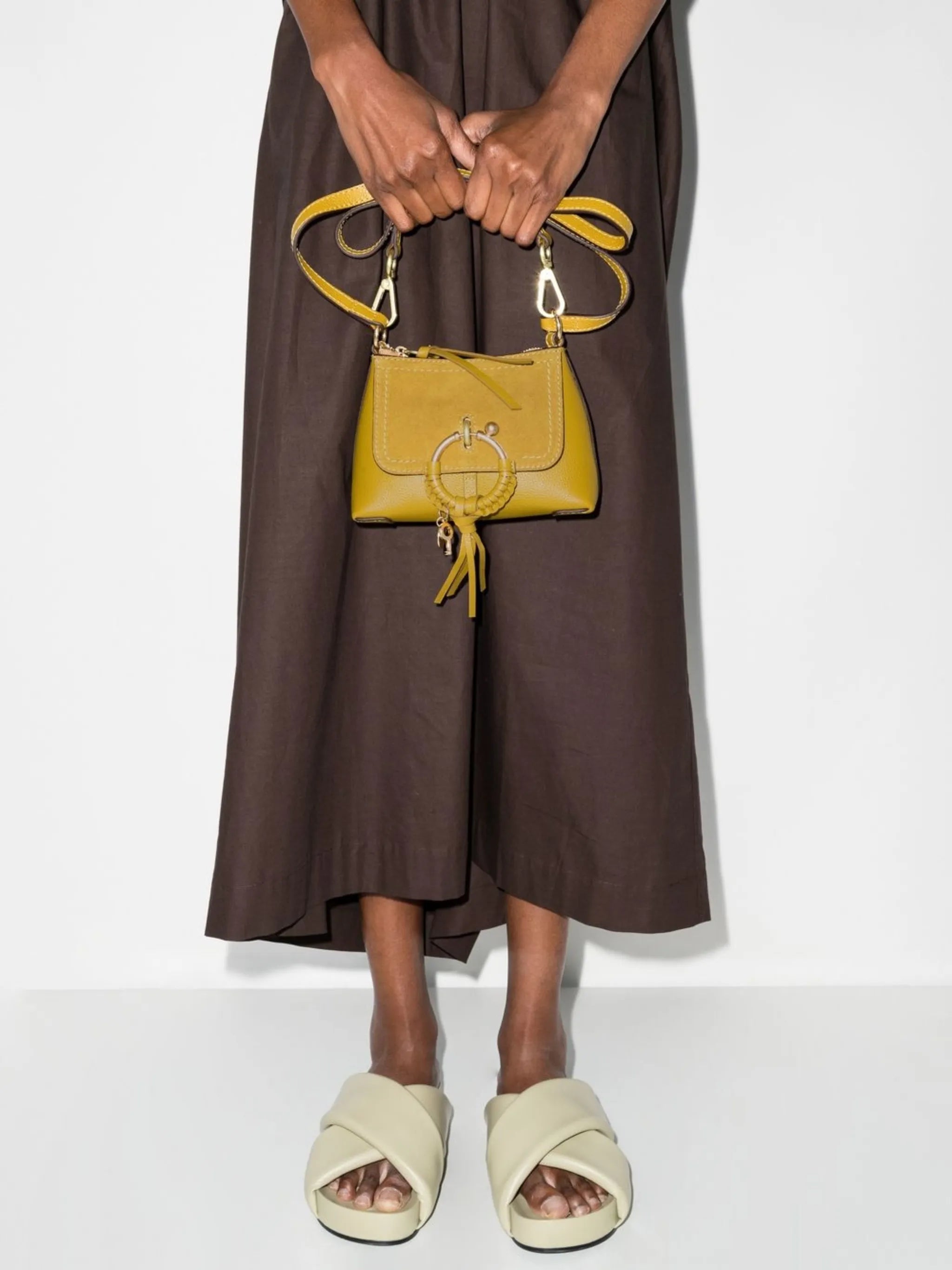 Joan suede leather crossbody bag