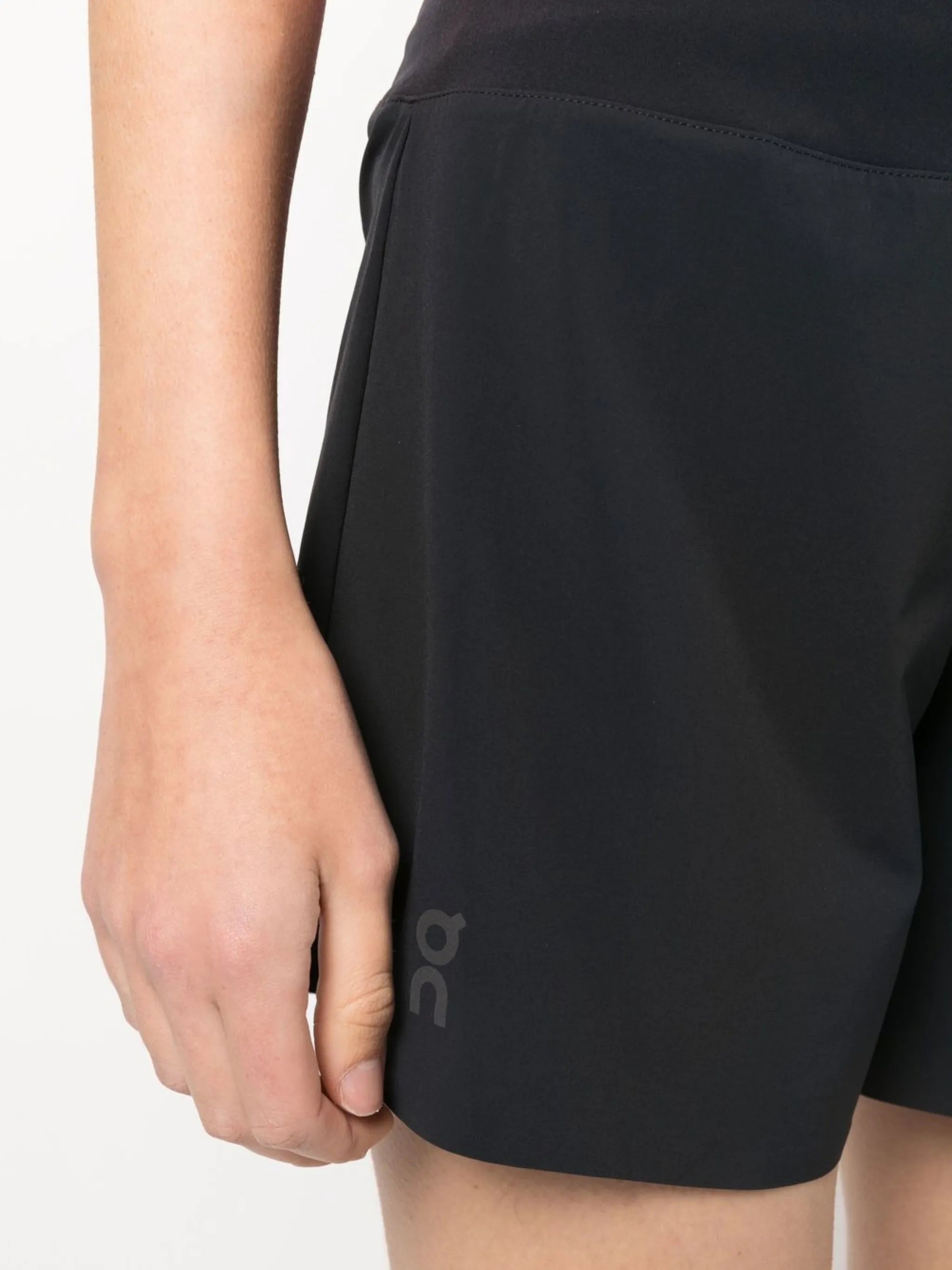 logo-print running shorts