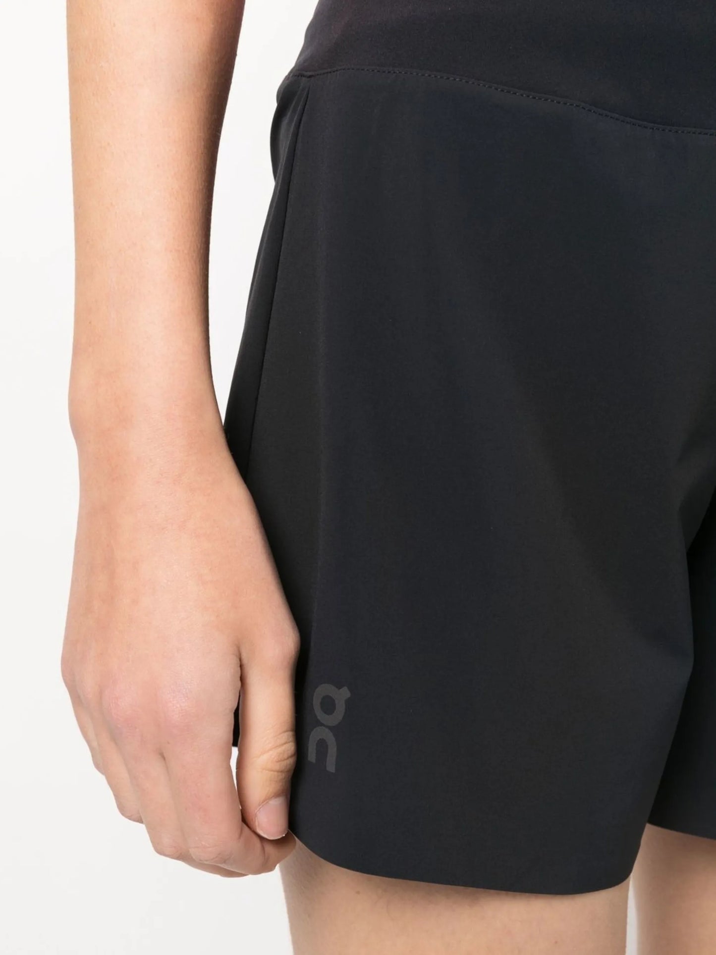 logo-print running shorts