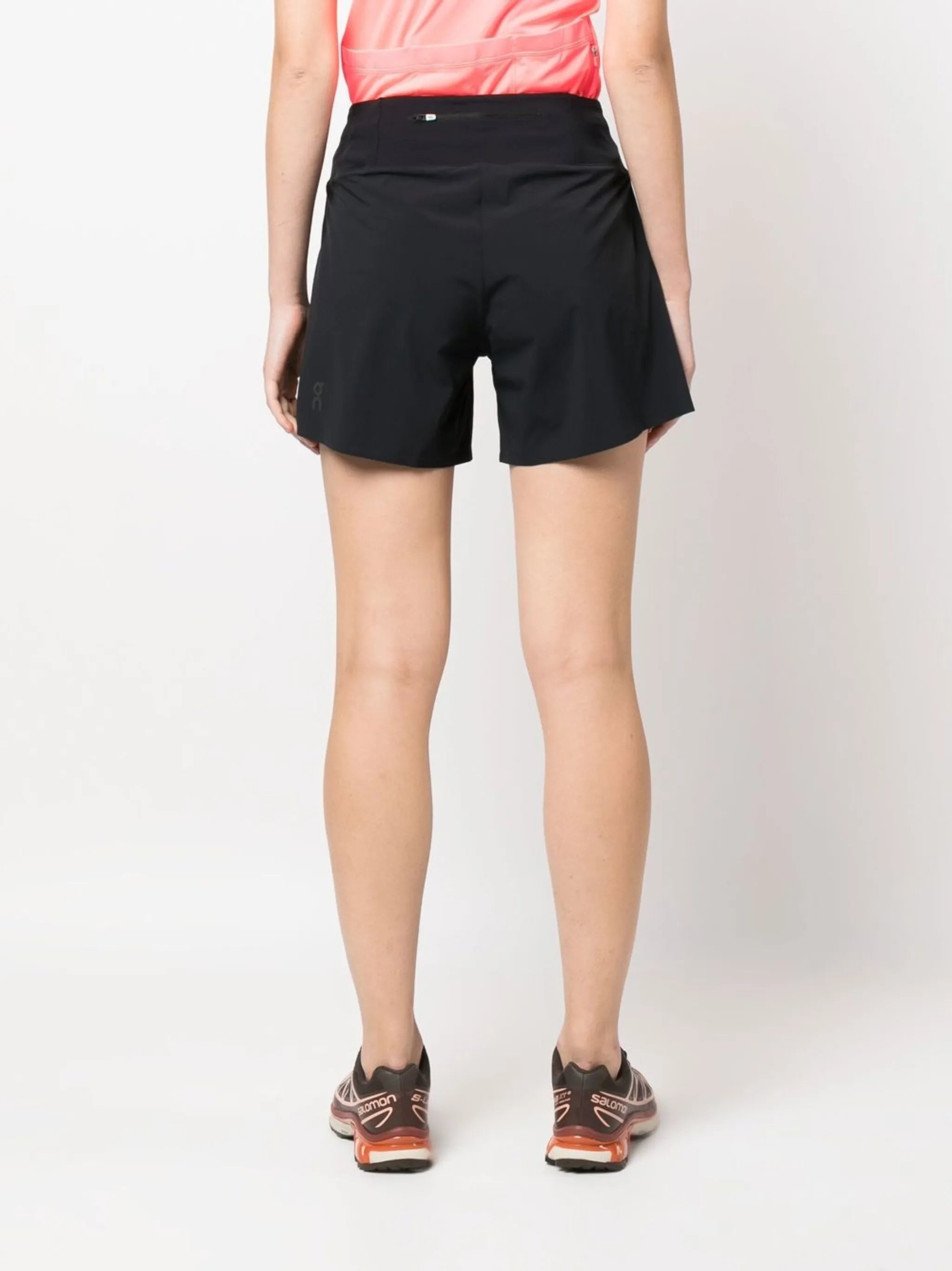 logo-print running shorts