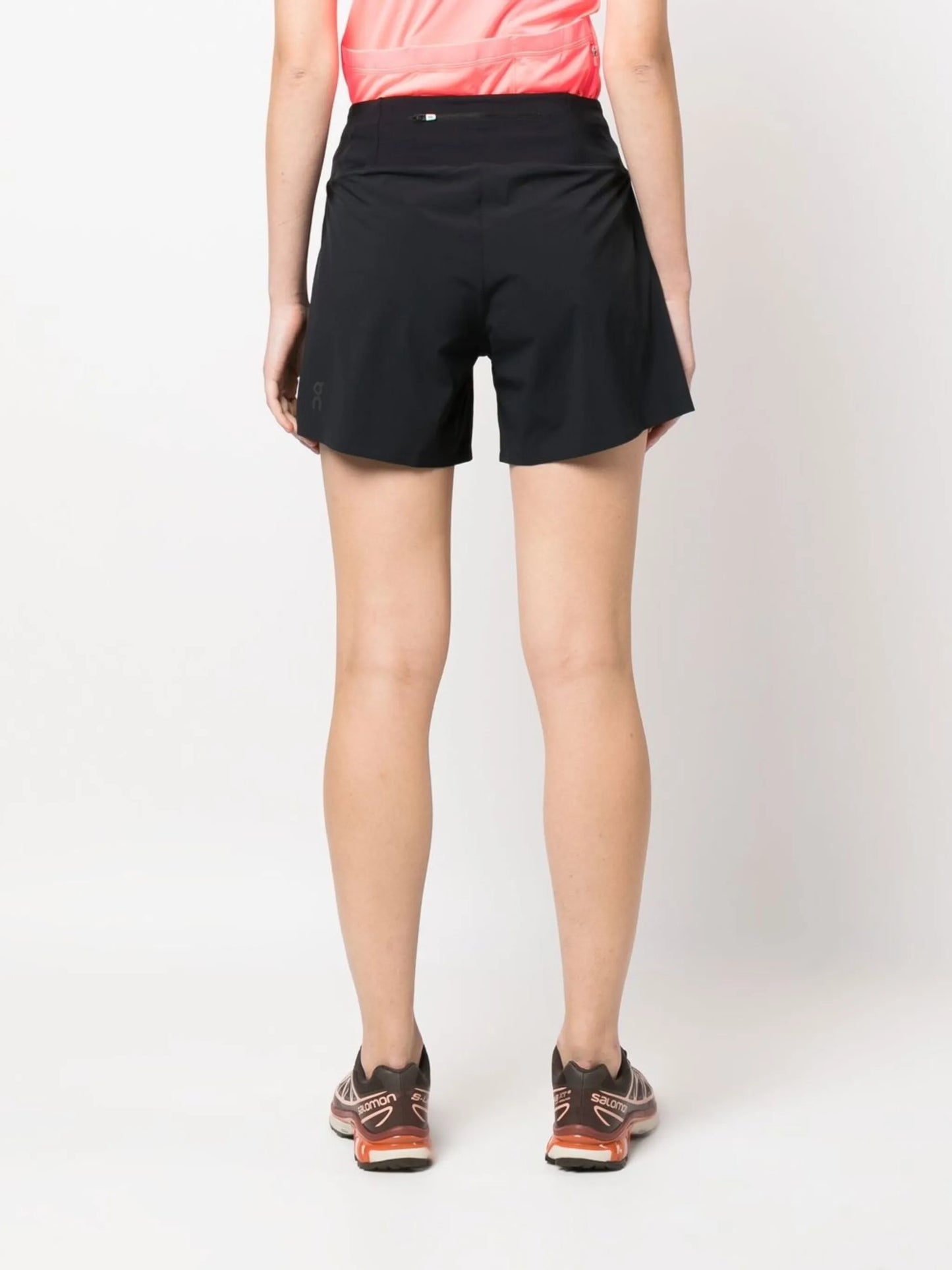 logo-print running shorts