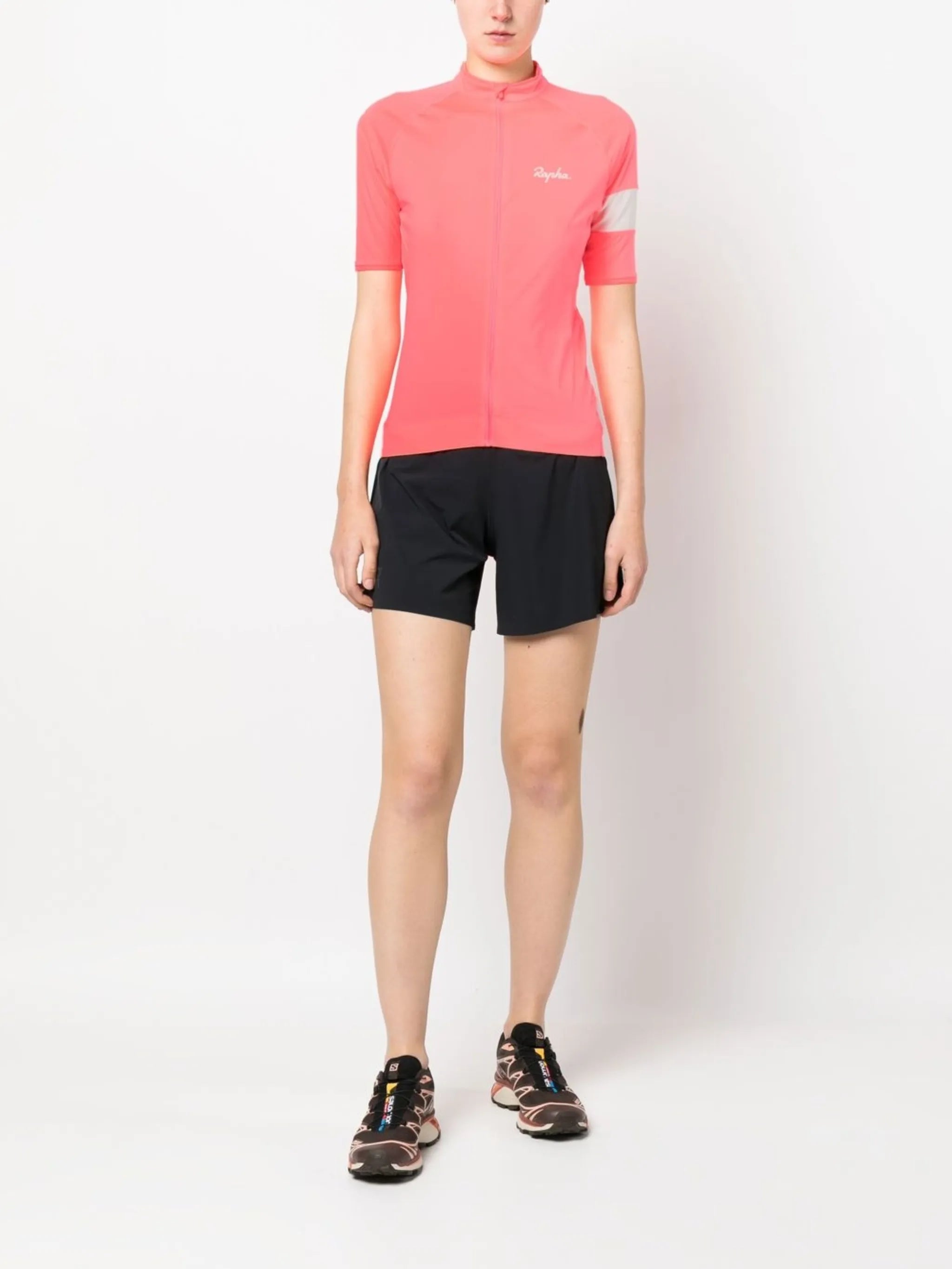 logo-print running shorts