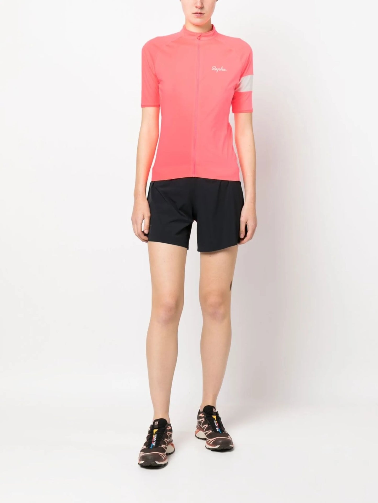 logo-print running shorts