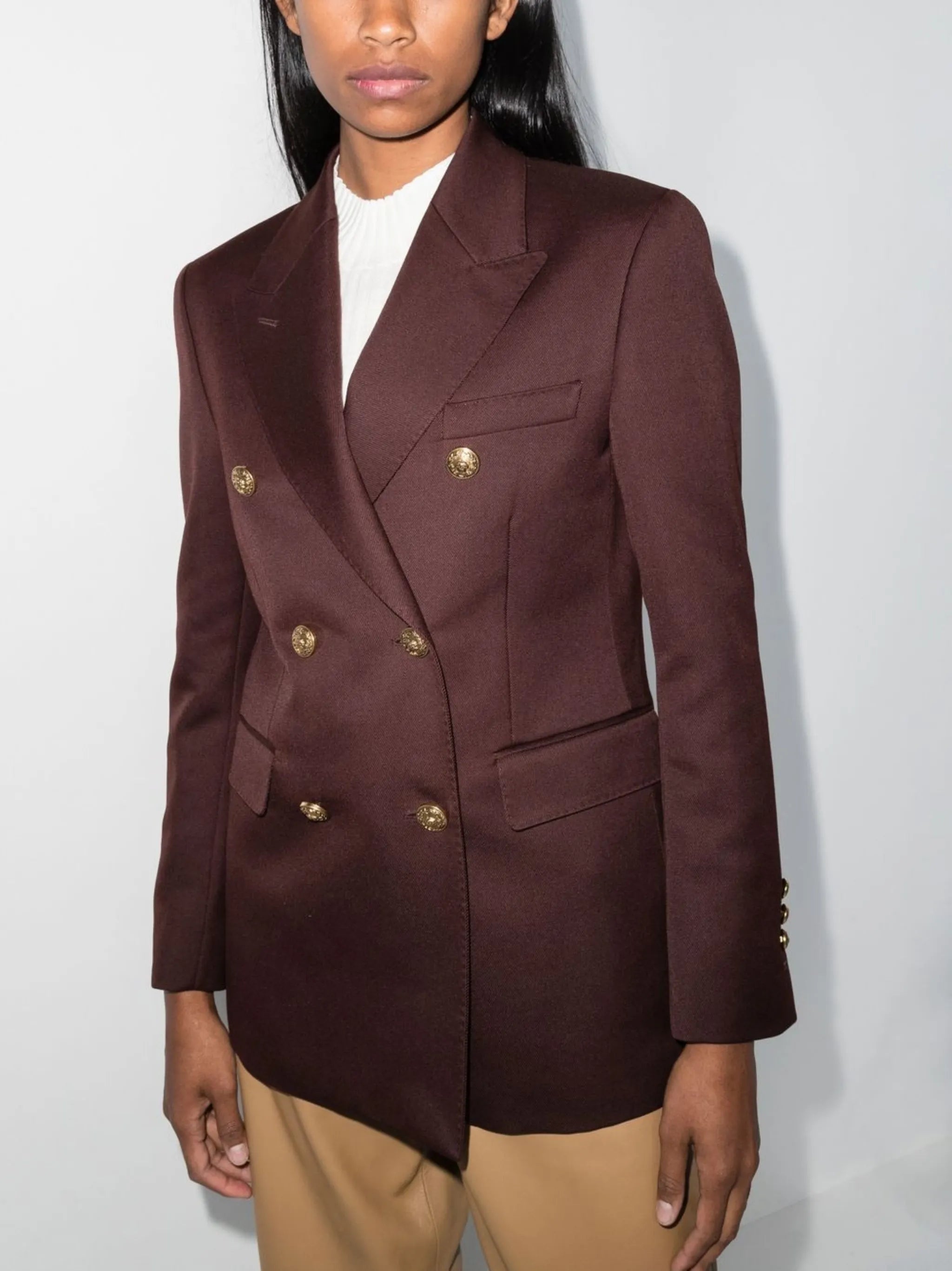 double-breasted blazer