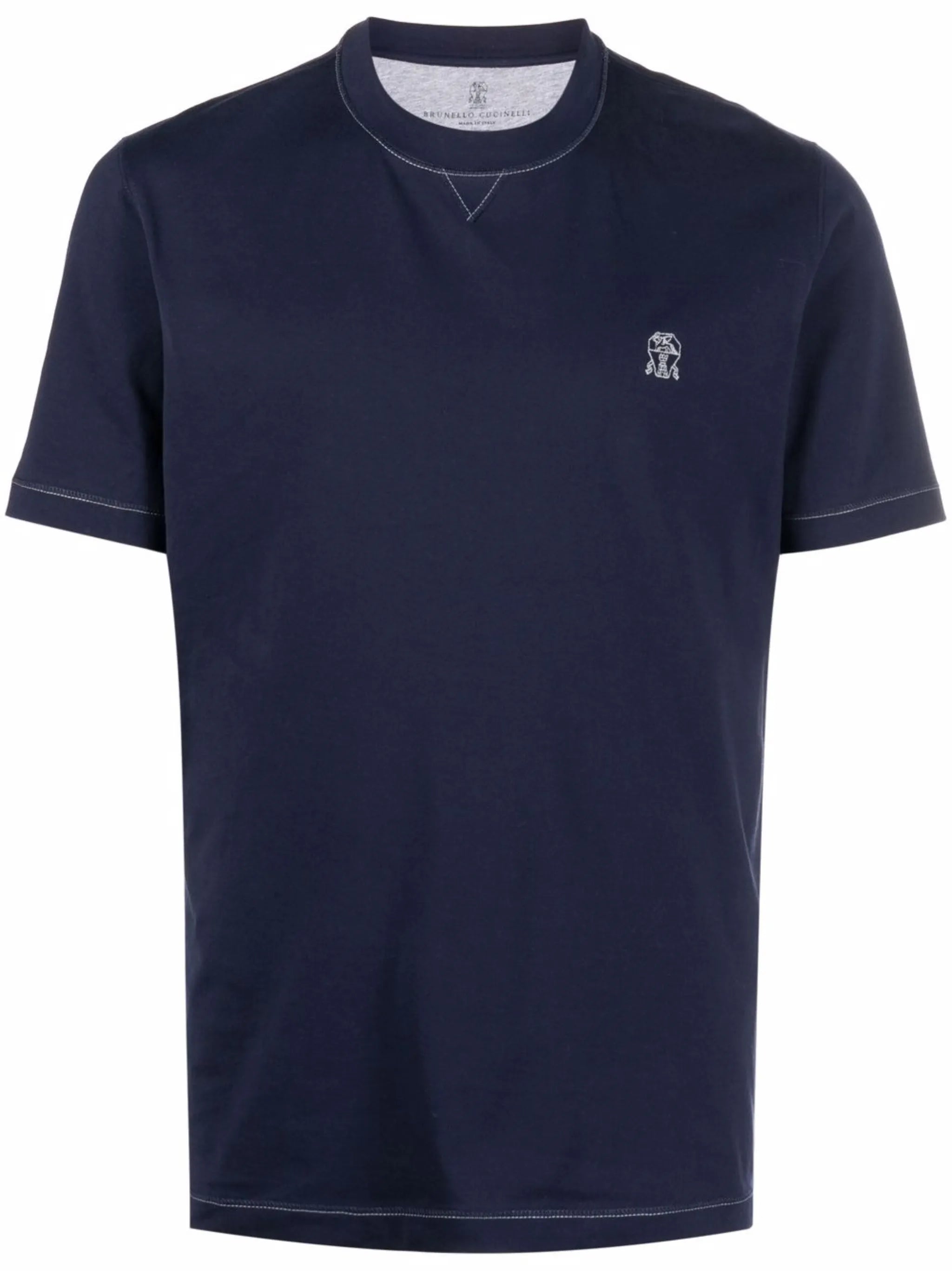 embroidered-logo T-shirt