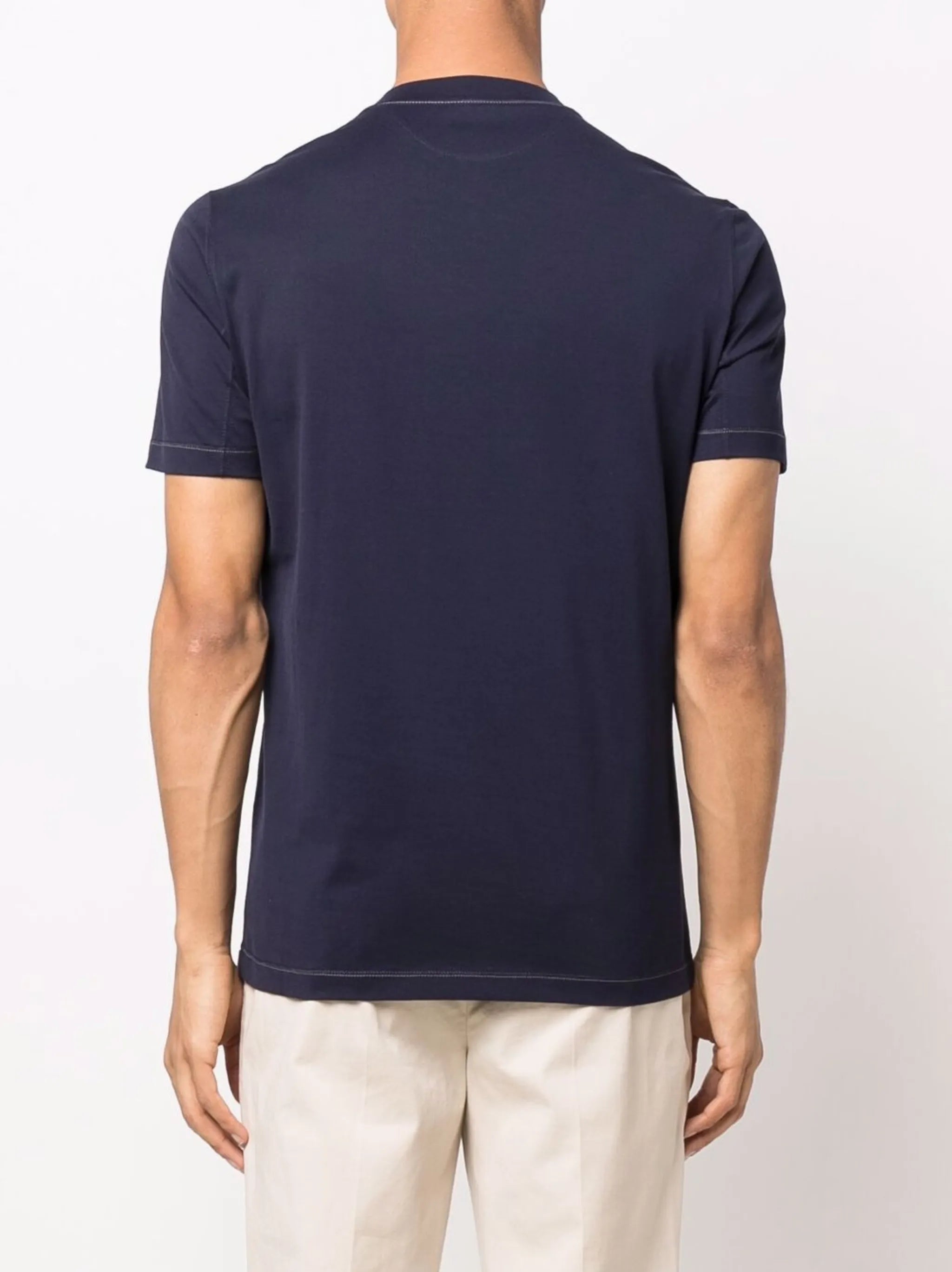 embroidered-logo T-shirt