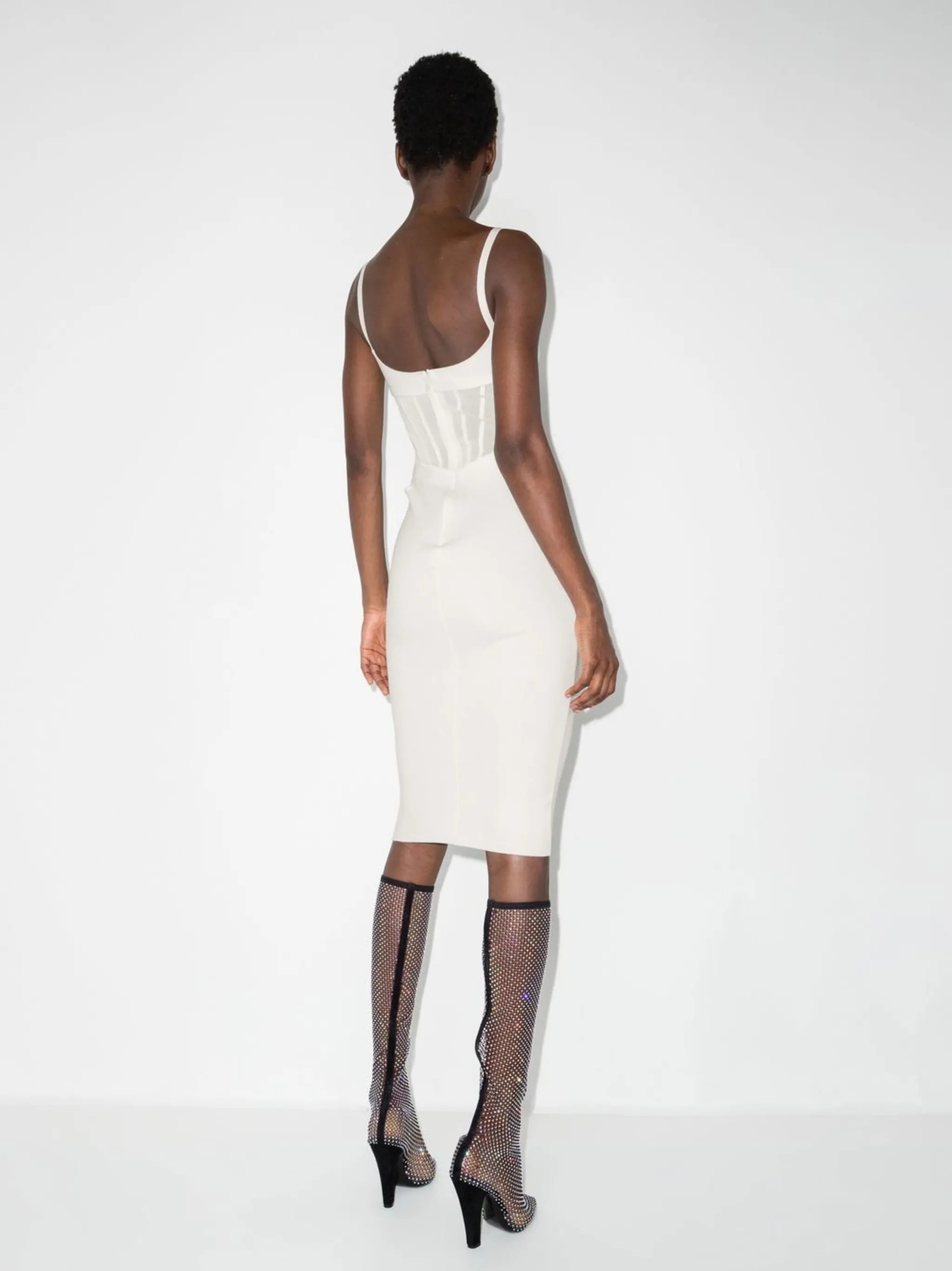 cut-out detail sleeveless dress