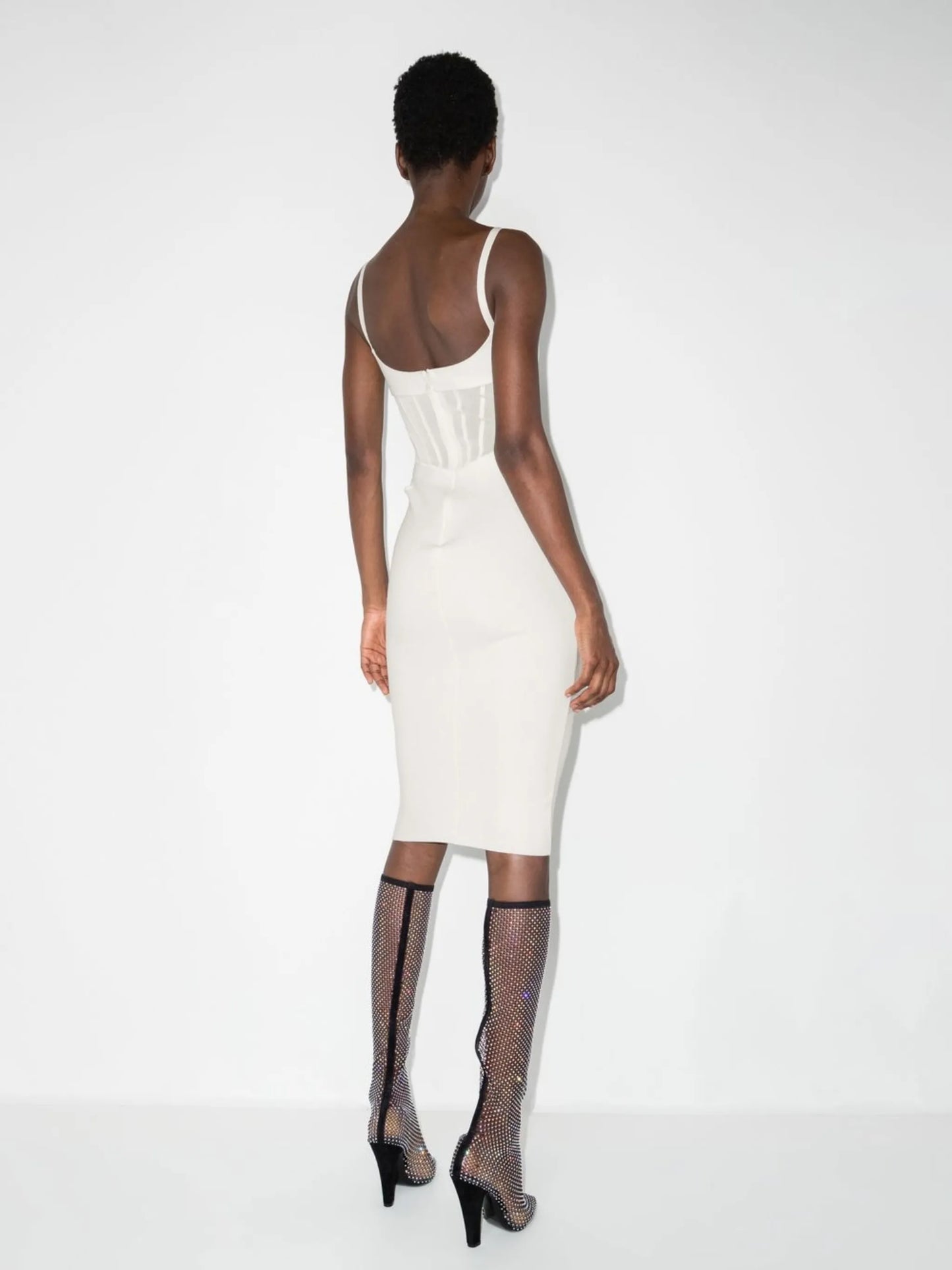 cut-out detail sleeveless dress