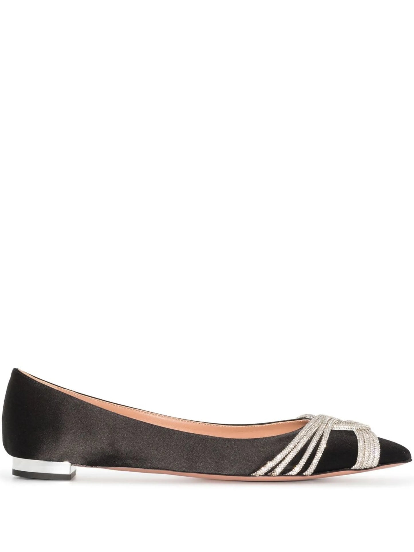 Gatsby crystal-embellished ballerina shoes