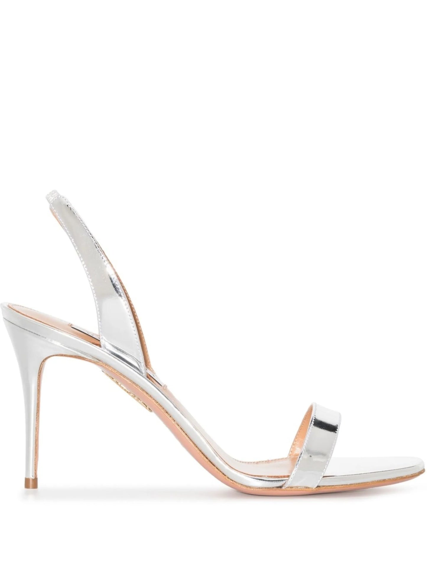 So Nude metallic slingback sandals