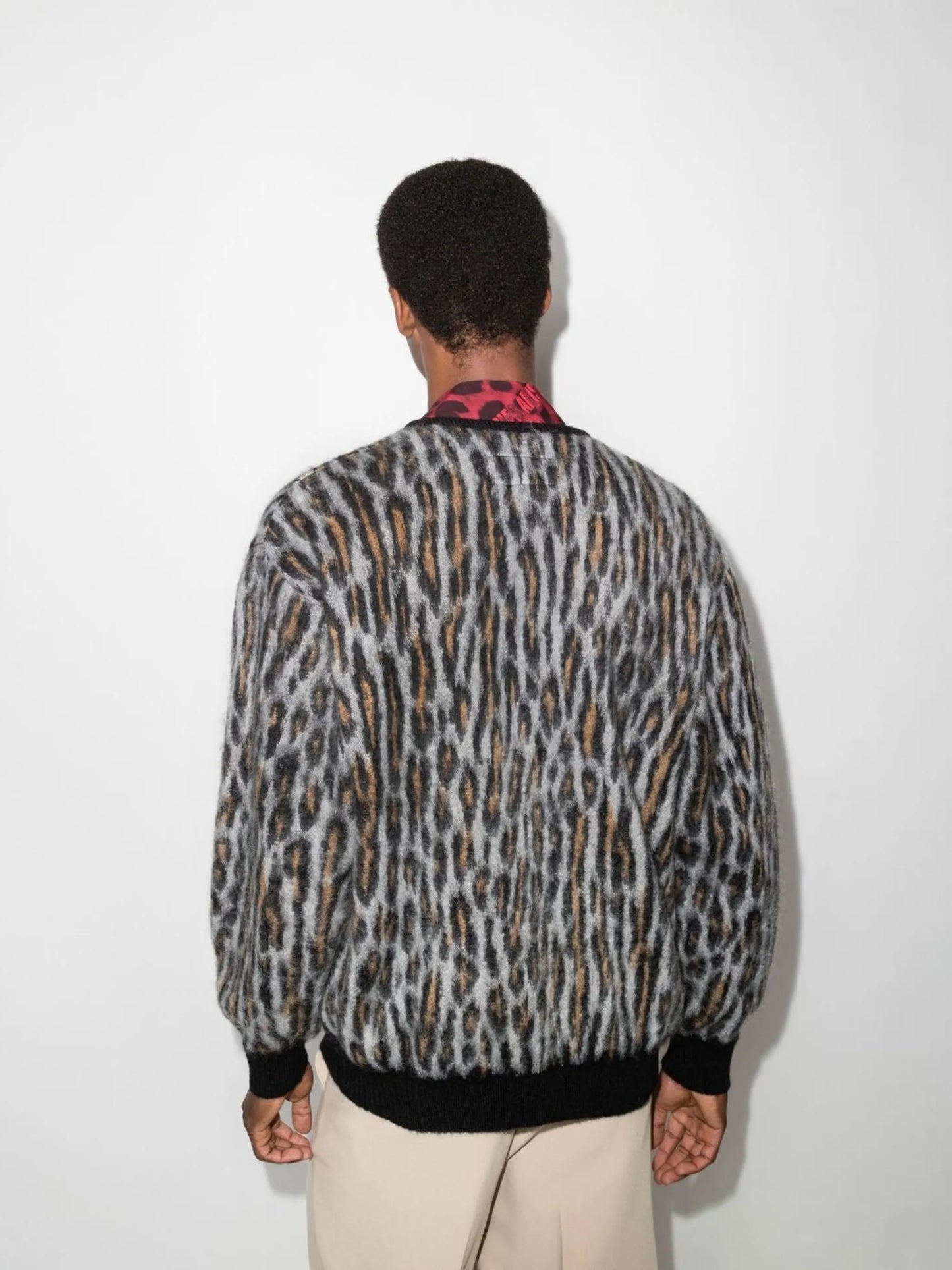 leopard pattern cardigan