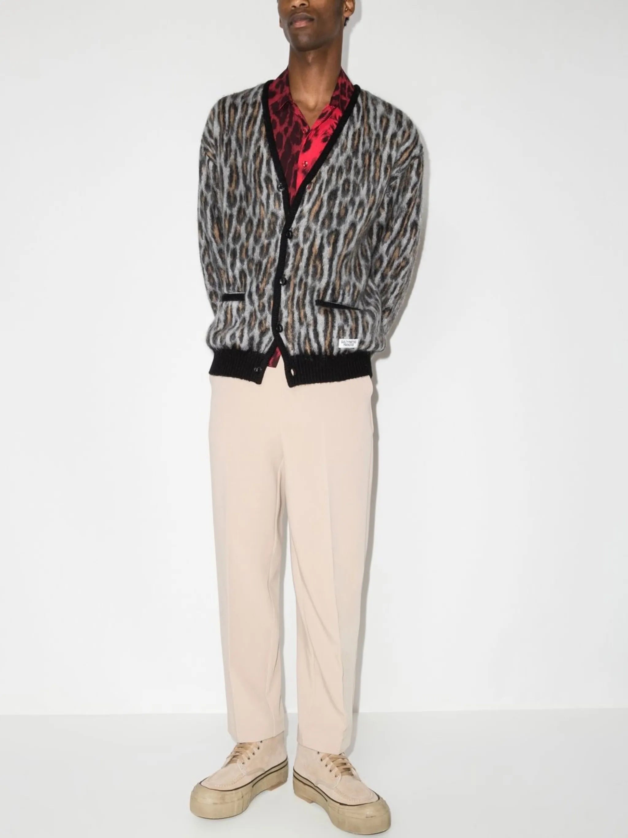 leopard pattern cardigan