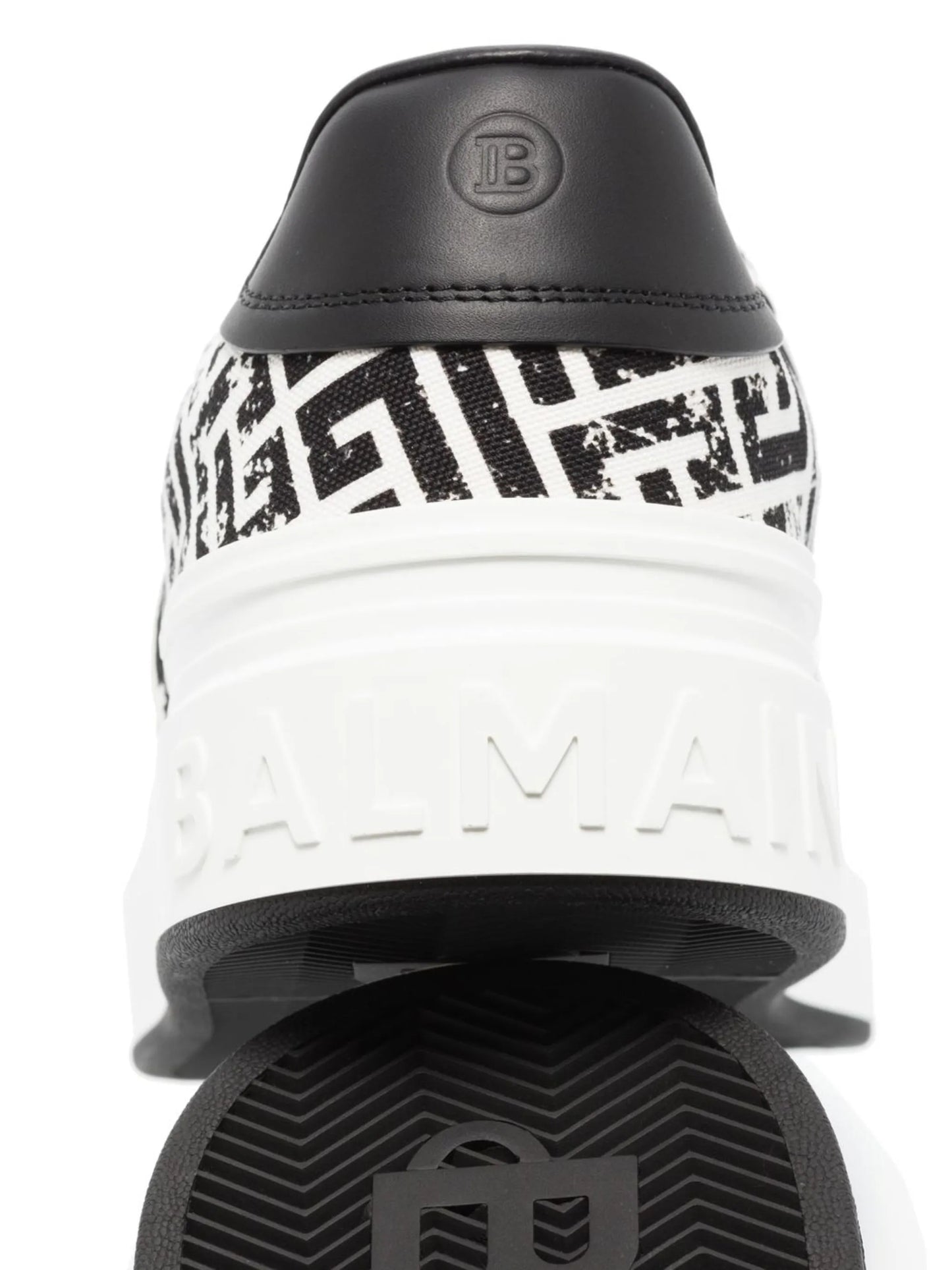 monogram-pattern lace-up sneakers